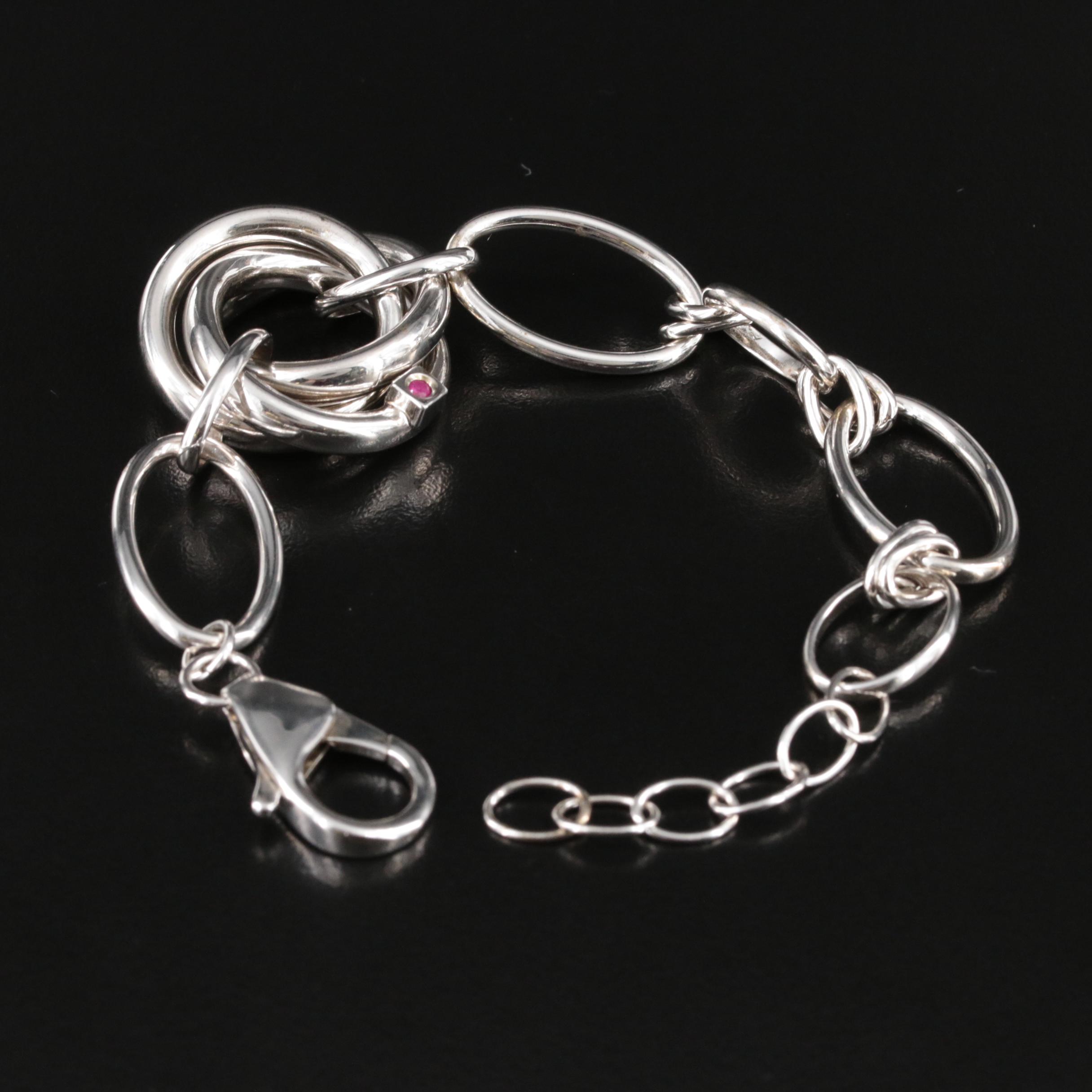 Sterling Ruby Love Knot Bracelet