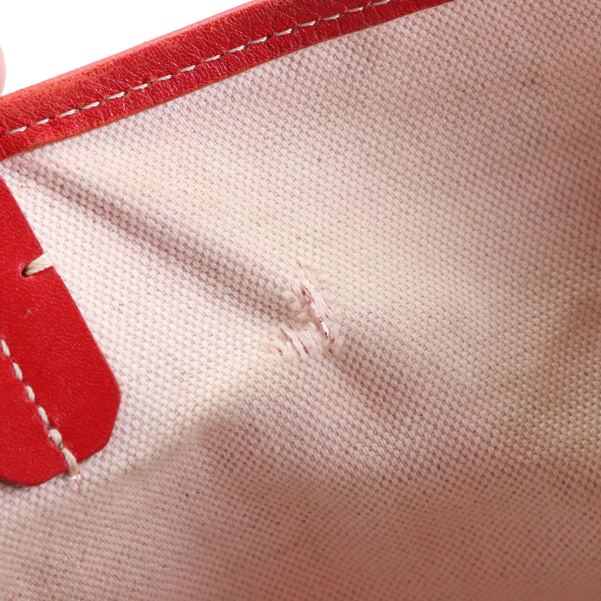 Goyard Saint Louis GM Tote Bag and Pouch in Red Goyardine Coated Canvas