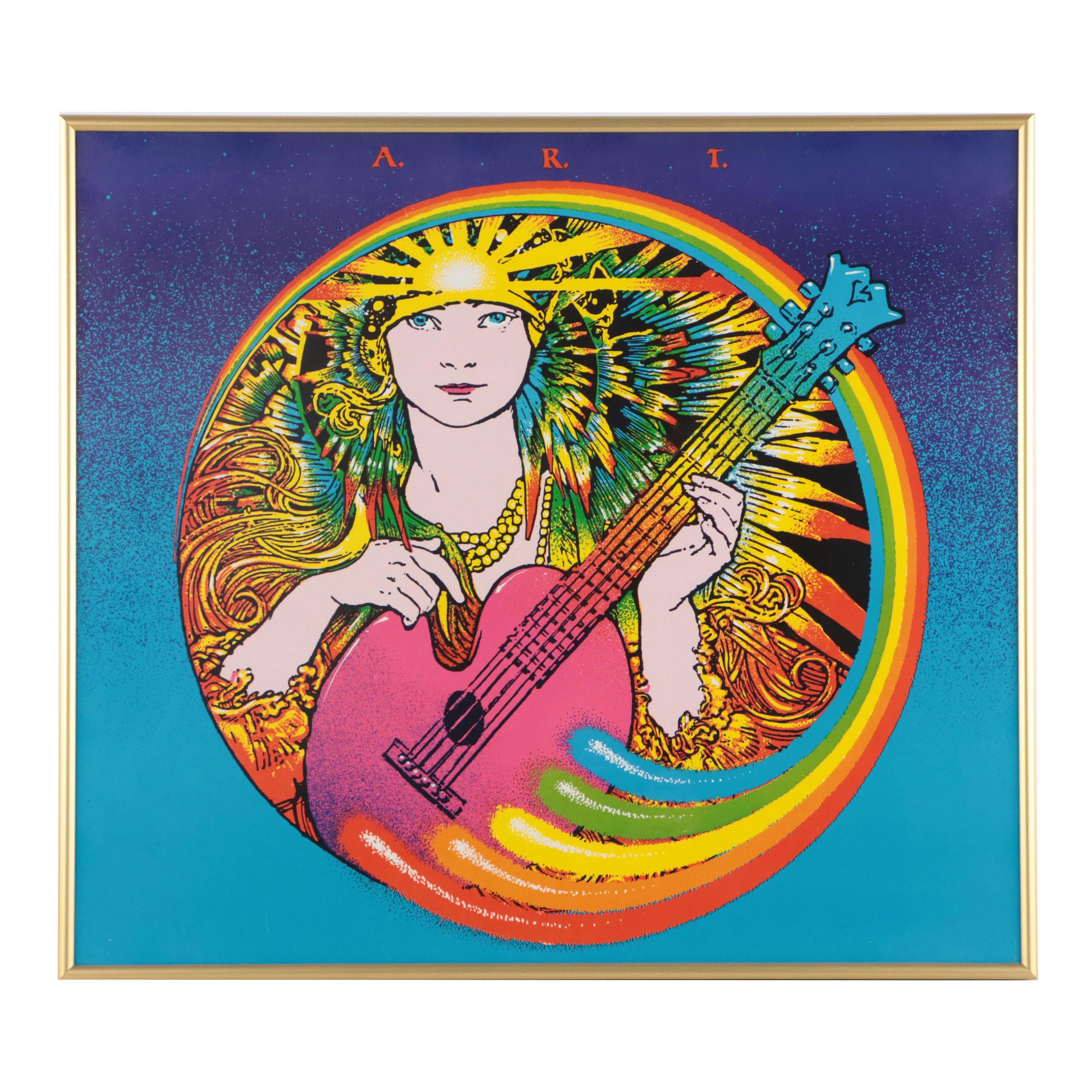 Dance Concert and Art Exhibition Lithograph Poster After "Big Five"