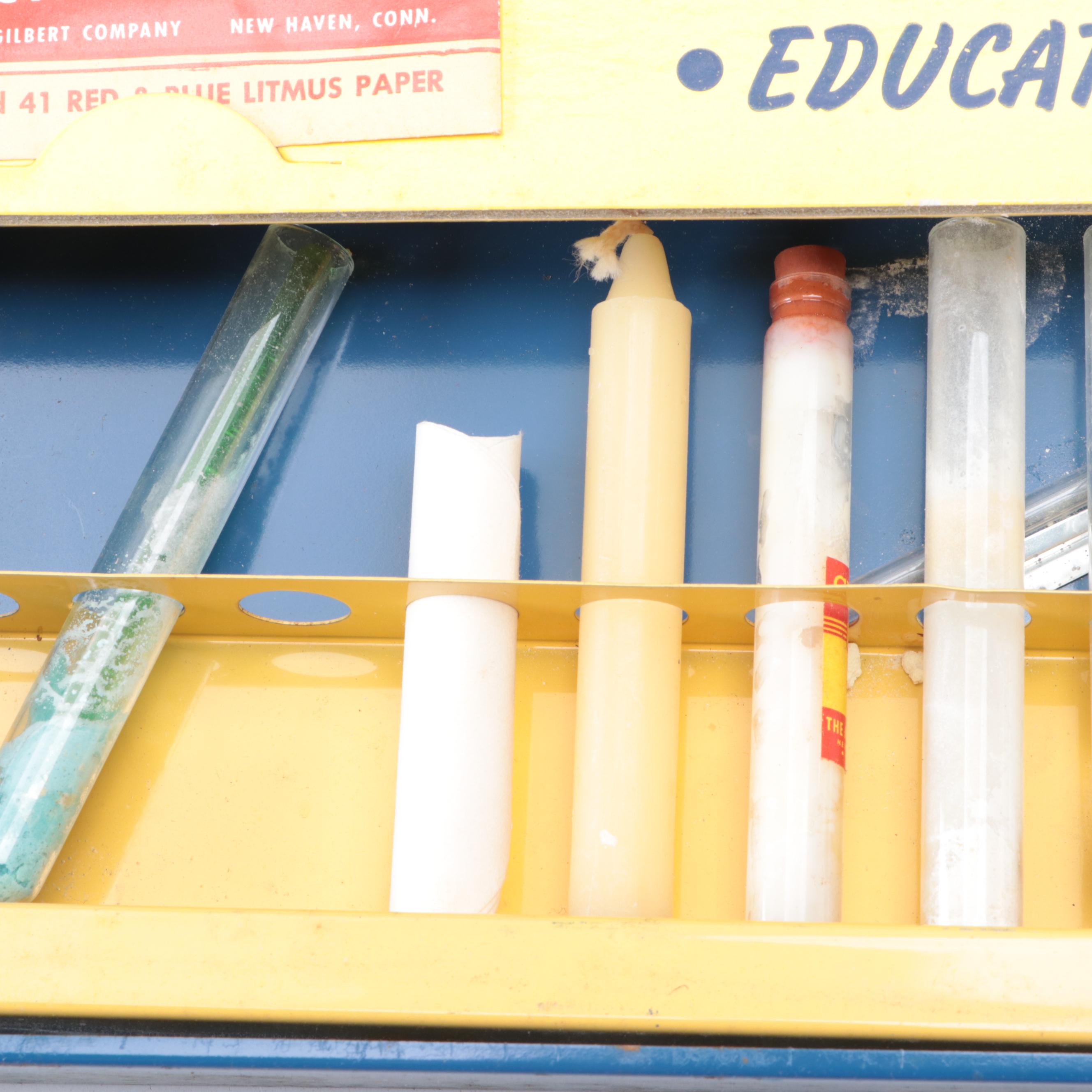 Gilbert No. 10063 Erector Set and No. 5 Chemistry Outfit, Early to Mid-20th C.