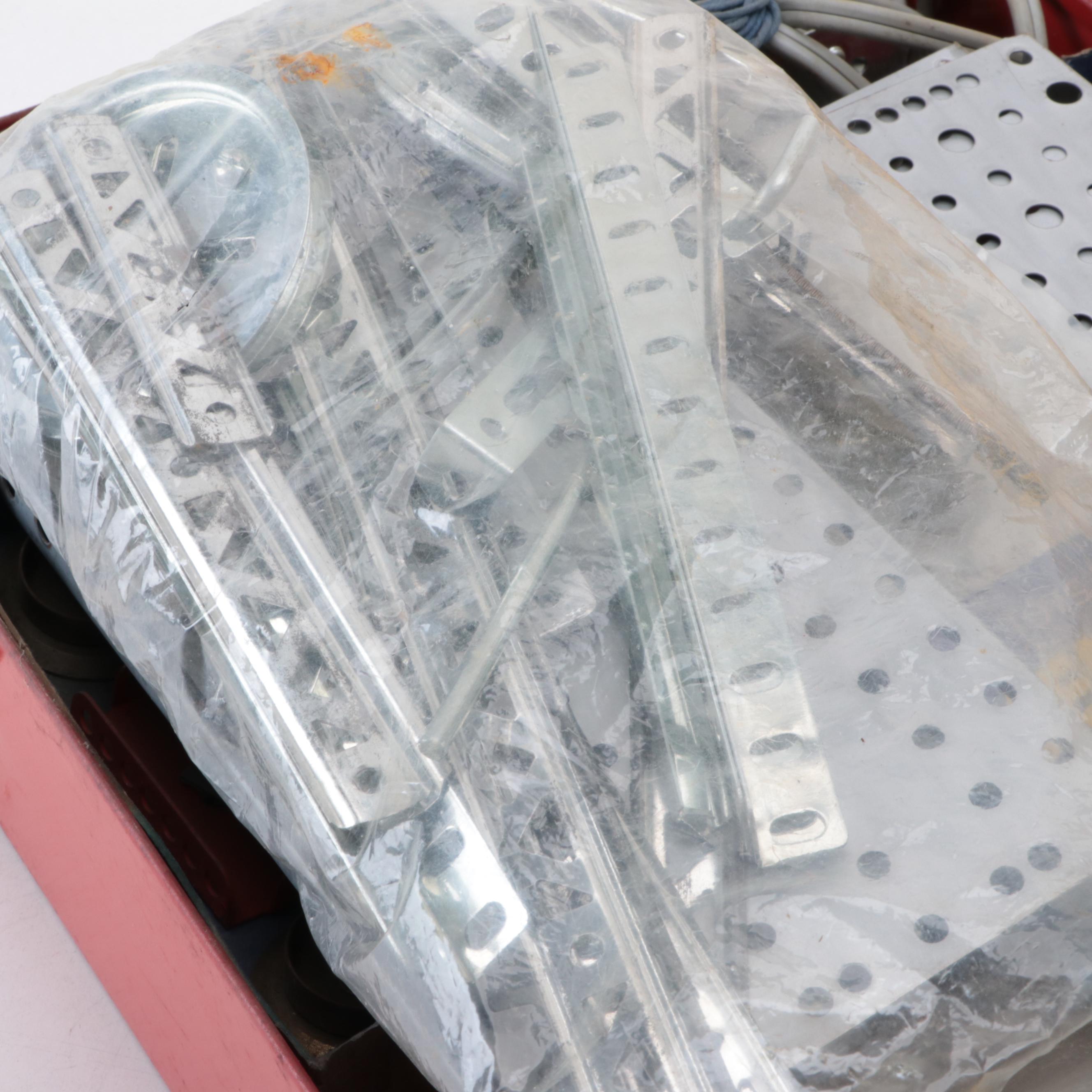 Gilbert No. 10063 Erector Set and No. 5 Chemistry Outfit, Early to Mid-20th C.