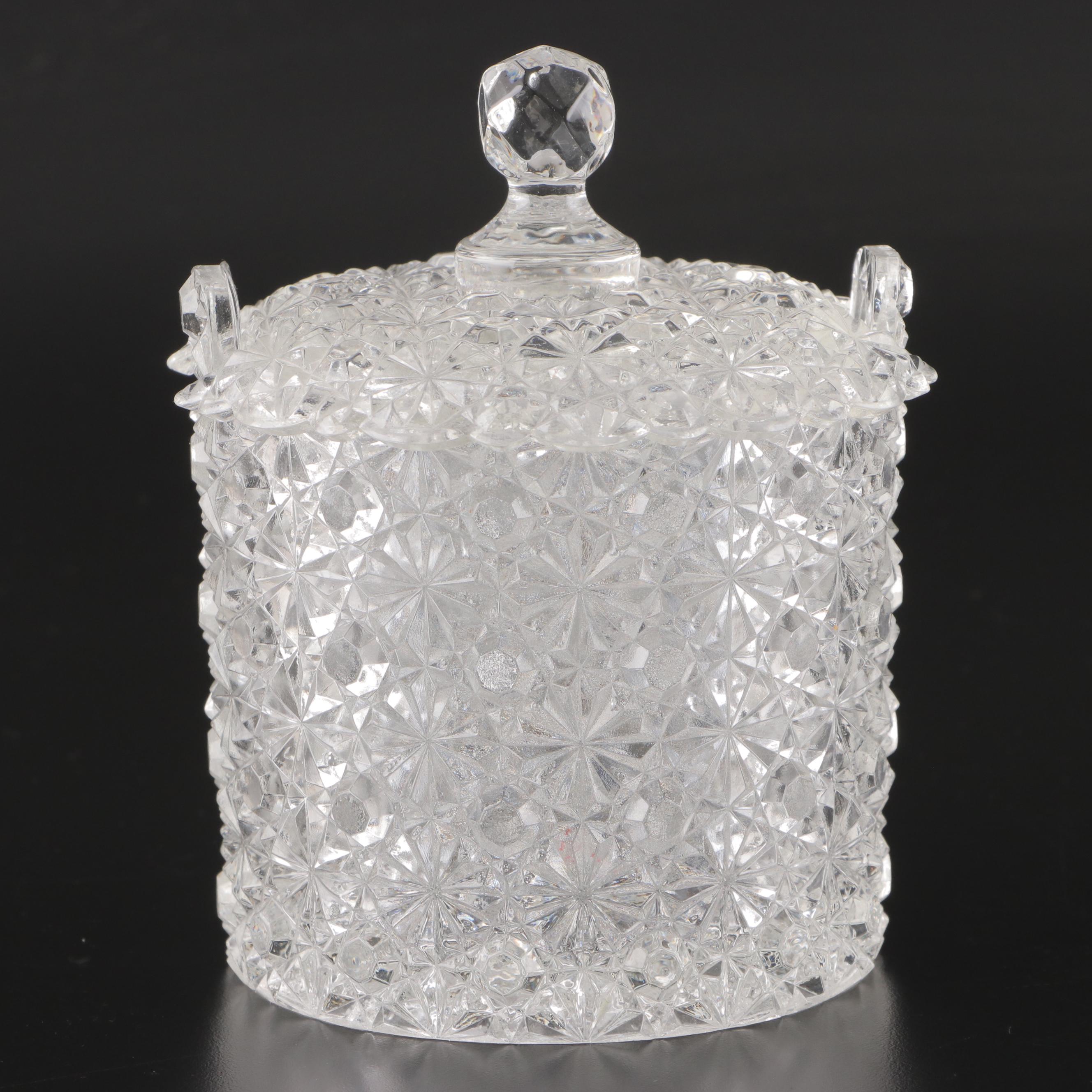 Westmoreland Milk Glass and Other Vase with Fenton Daisy and Button Ice Bucket