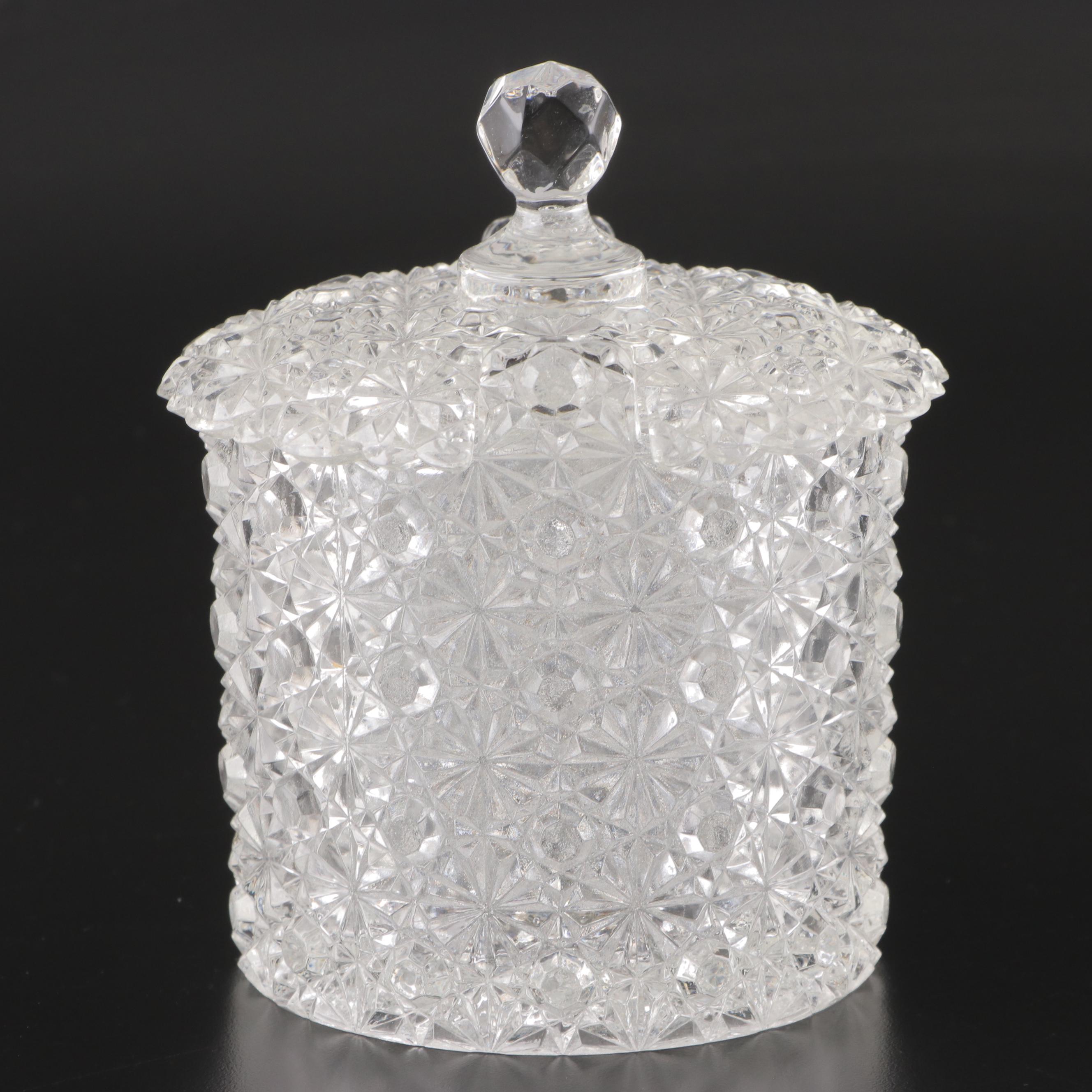 Westmoreland Milk Glass and Other Vase with Fenton Daisy and Button Ice Bucket