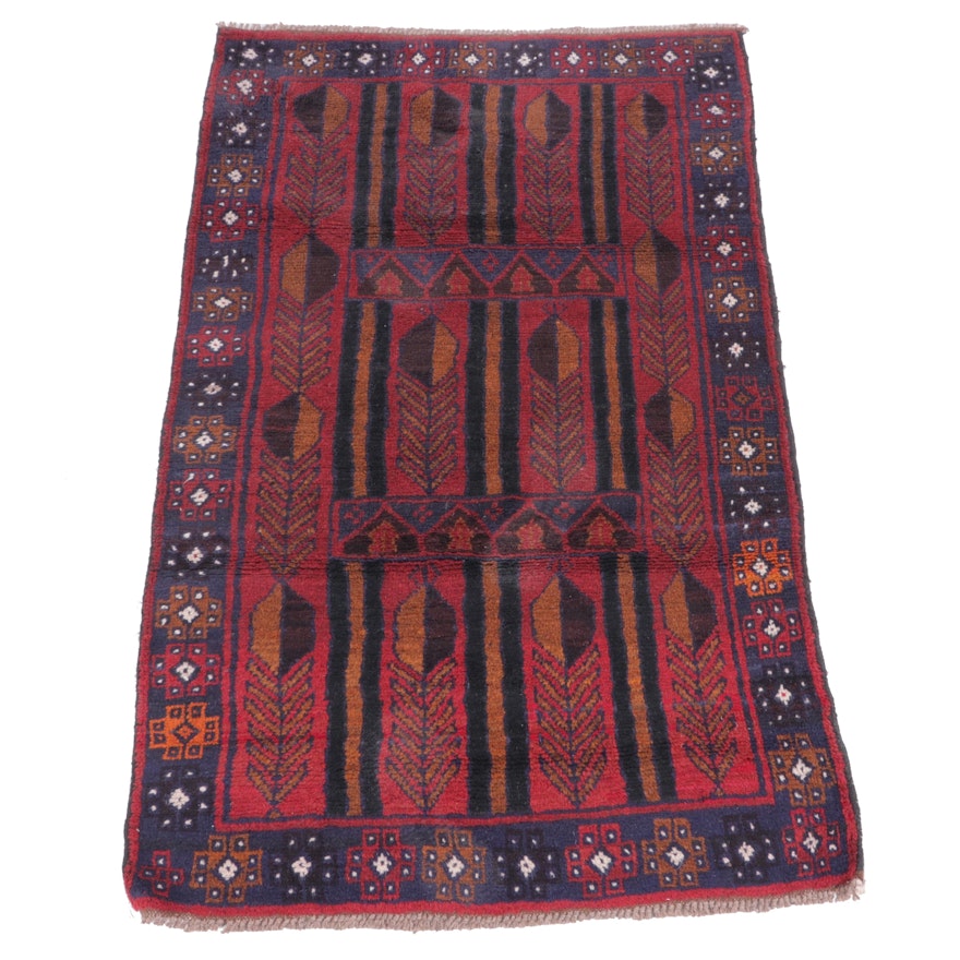 2'10 x 4'8 Hand-Knotted Afghan Taimani Accent Rug