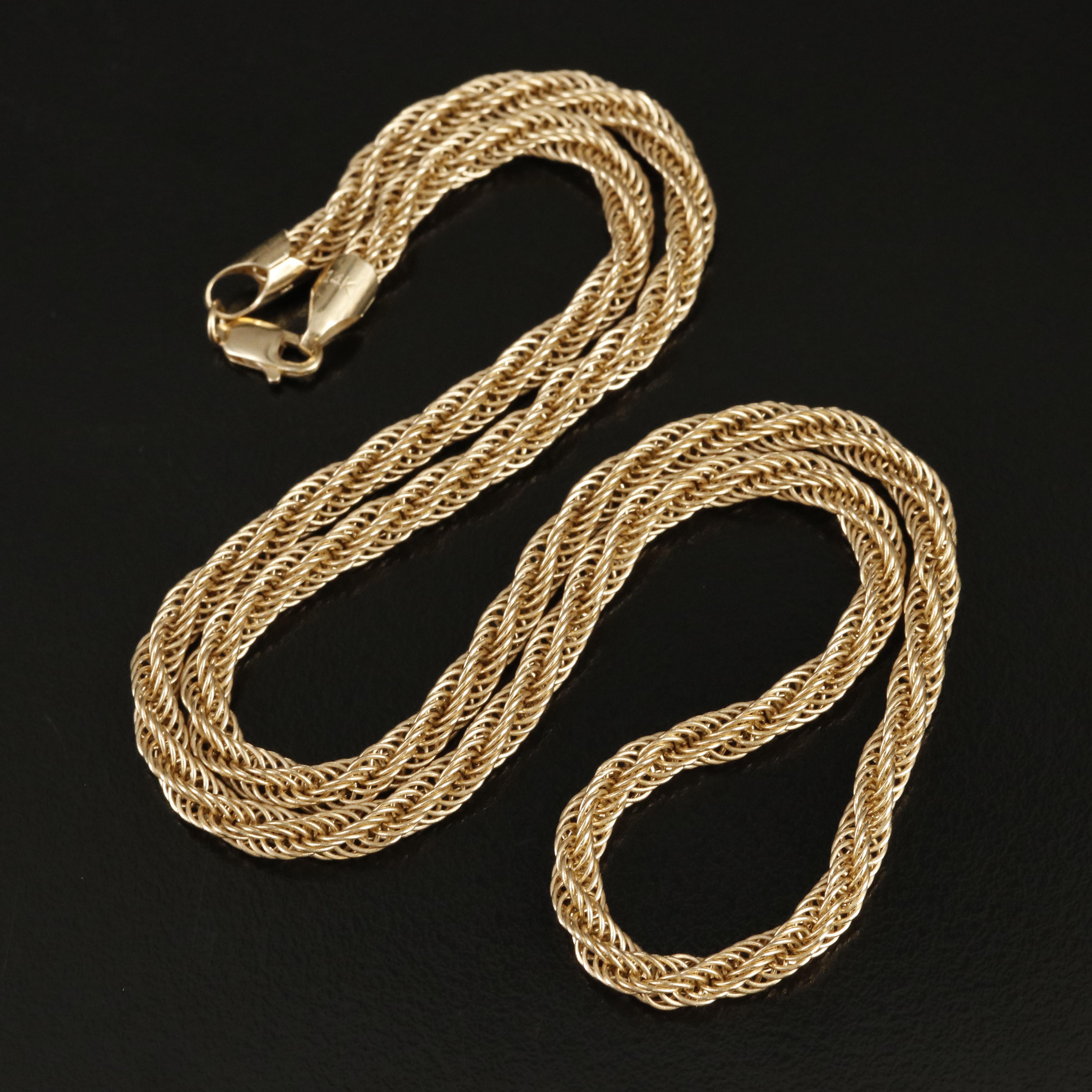 14K Mesh Chain Necklace
