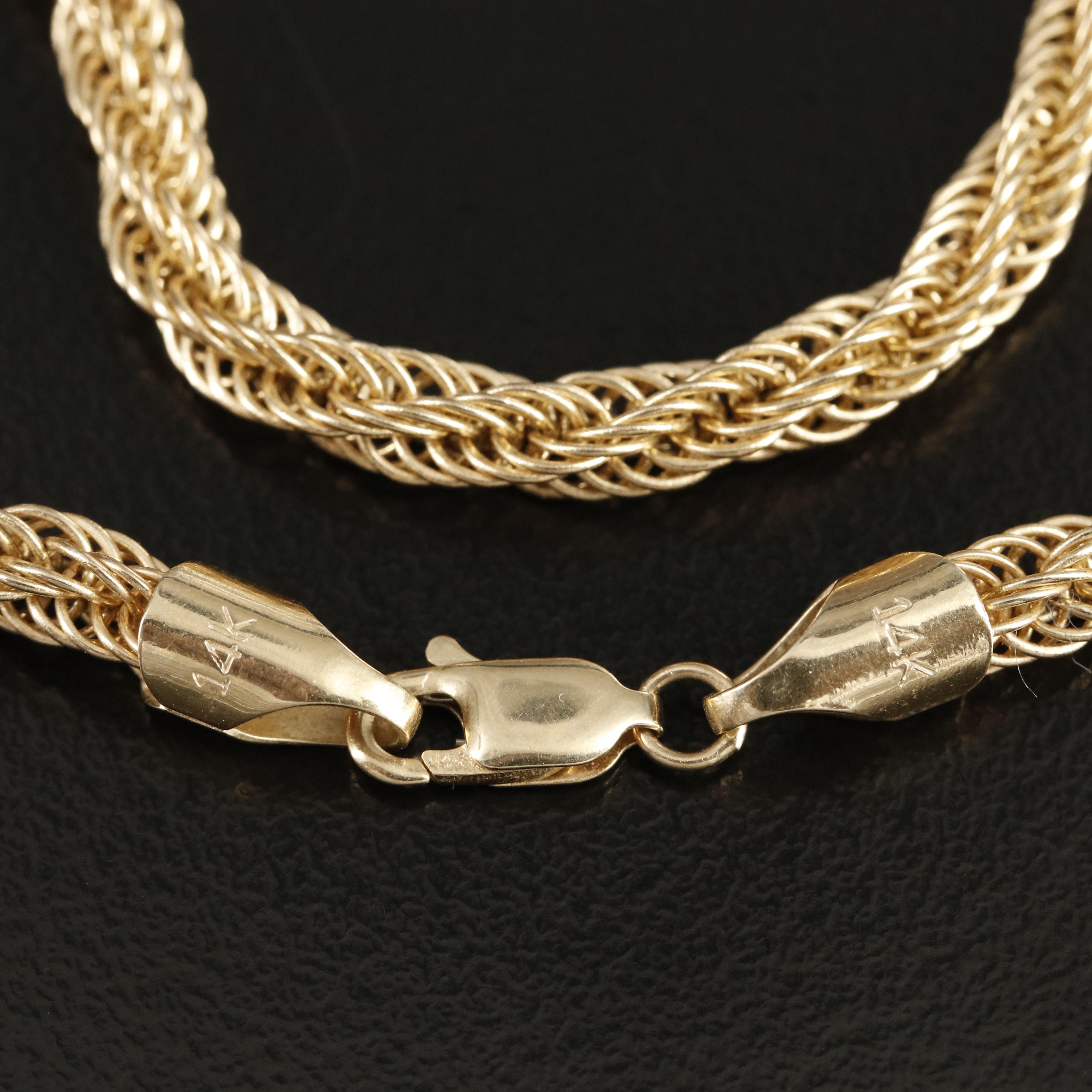 14K Mesh Chain Necklace