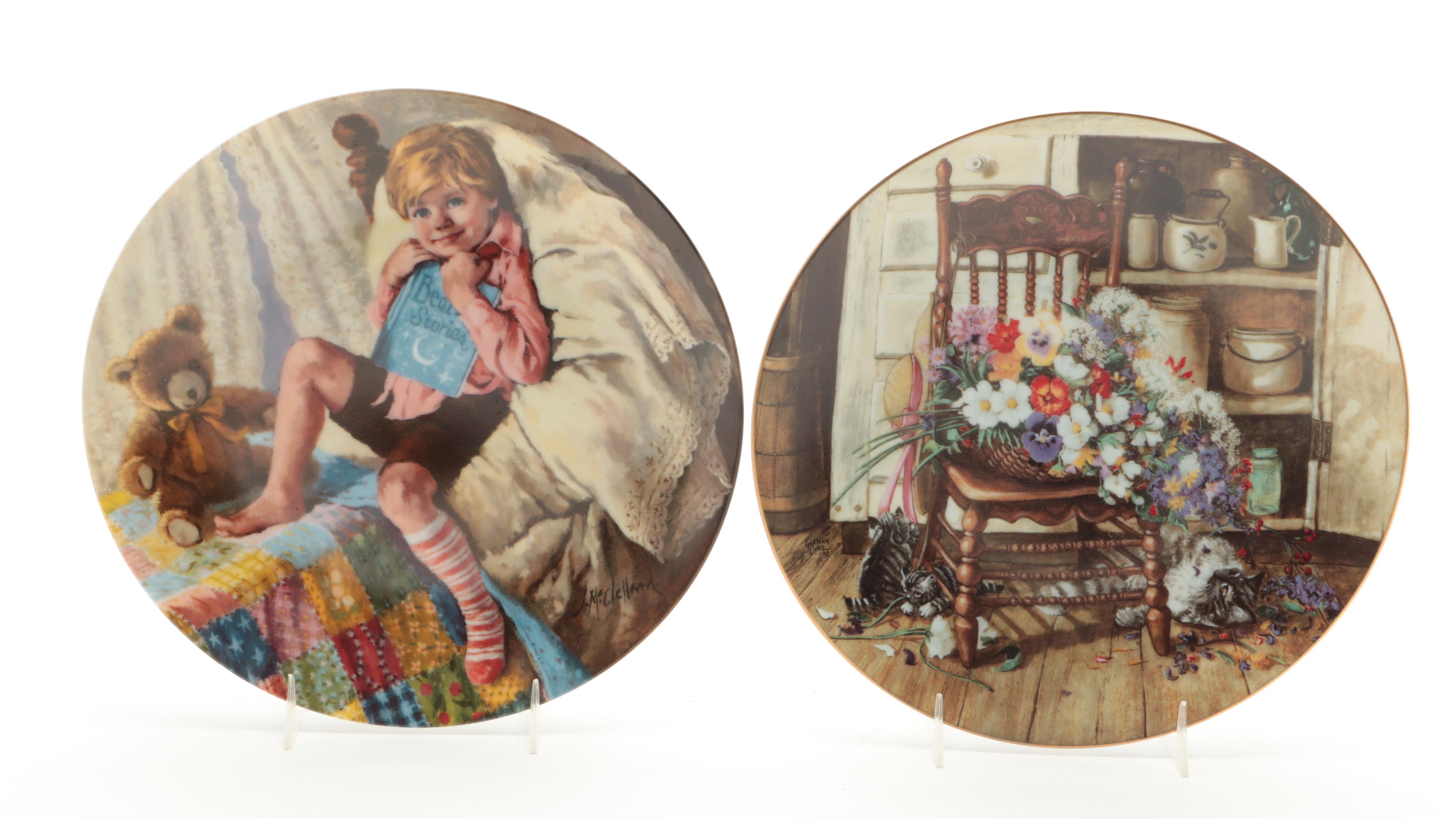 Reco "Little Boy Blue" and Other Porcelain Collectors Plates