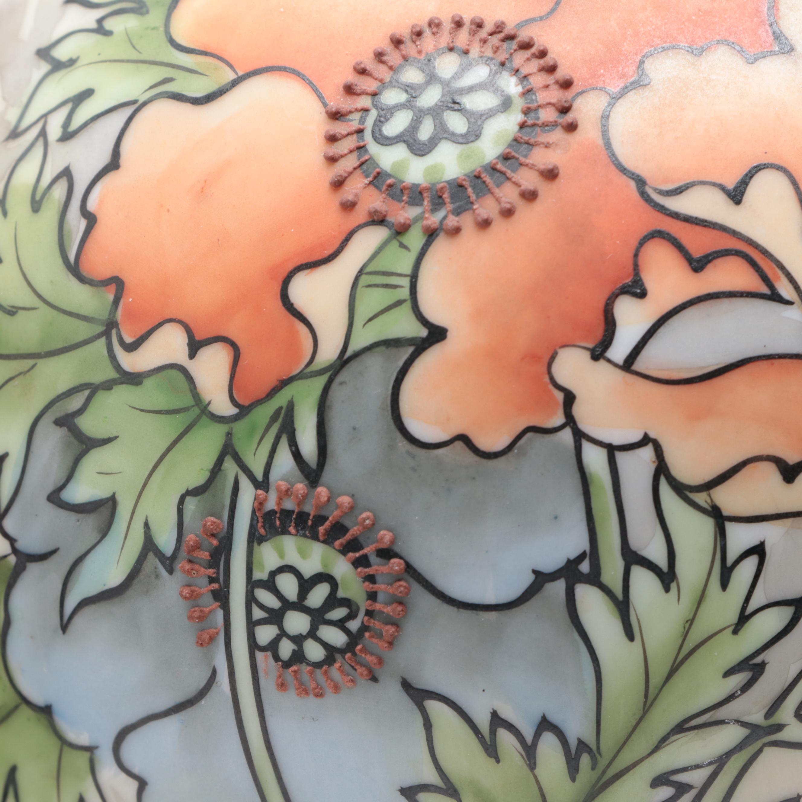 Morimura Brothers Nippon Porcelain Art Nouveau Vases, Early 20th Century