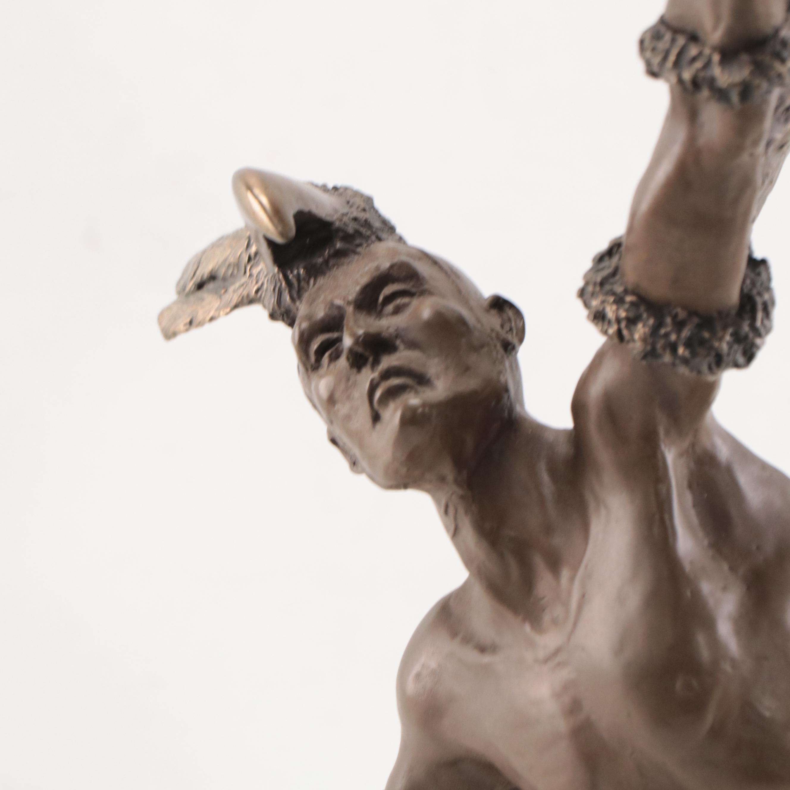 Mark Hopkins Bronze Sculpture "Eagle Dancer," 1992