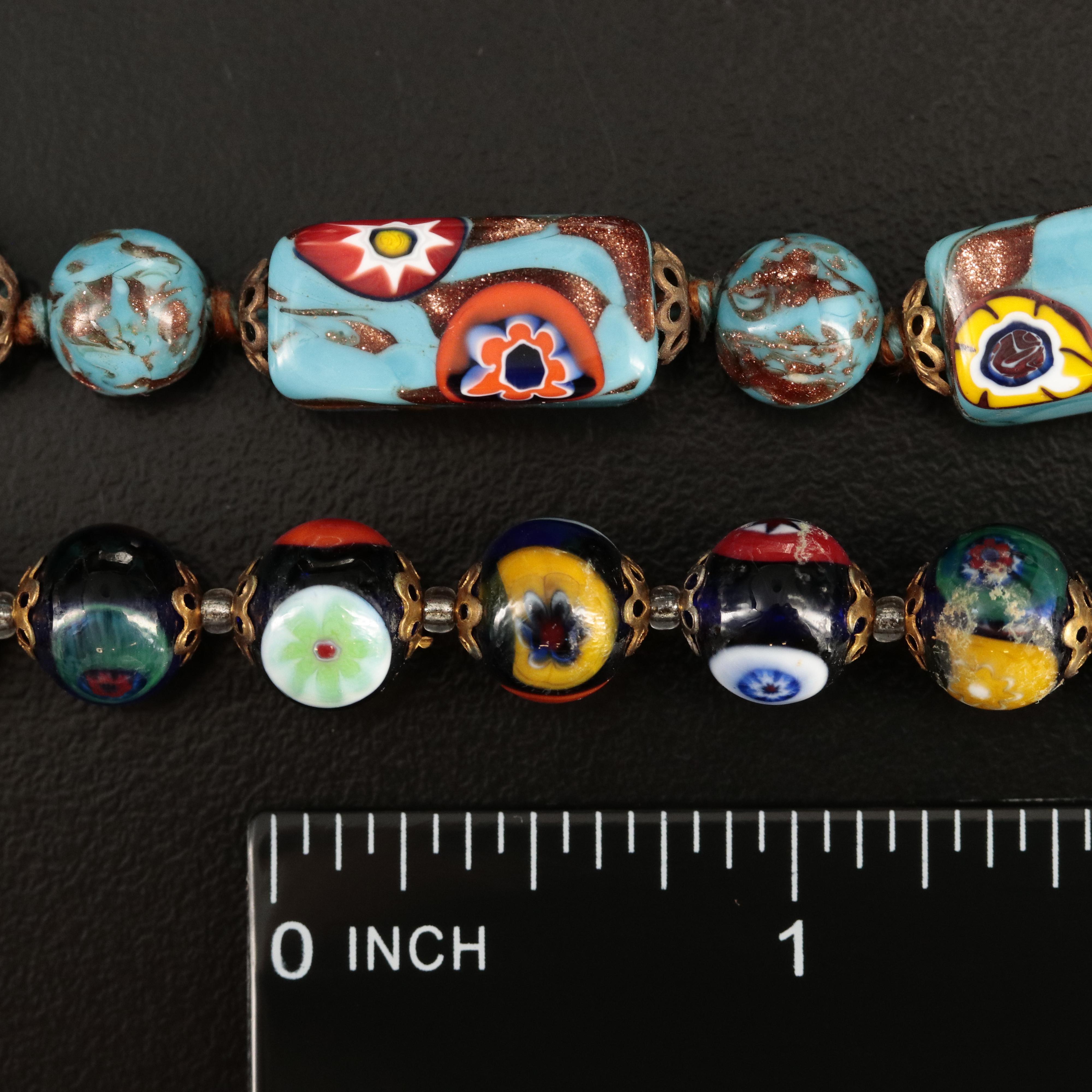Millifori Glass Bead Necklaces