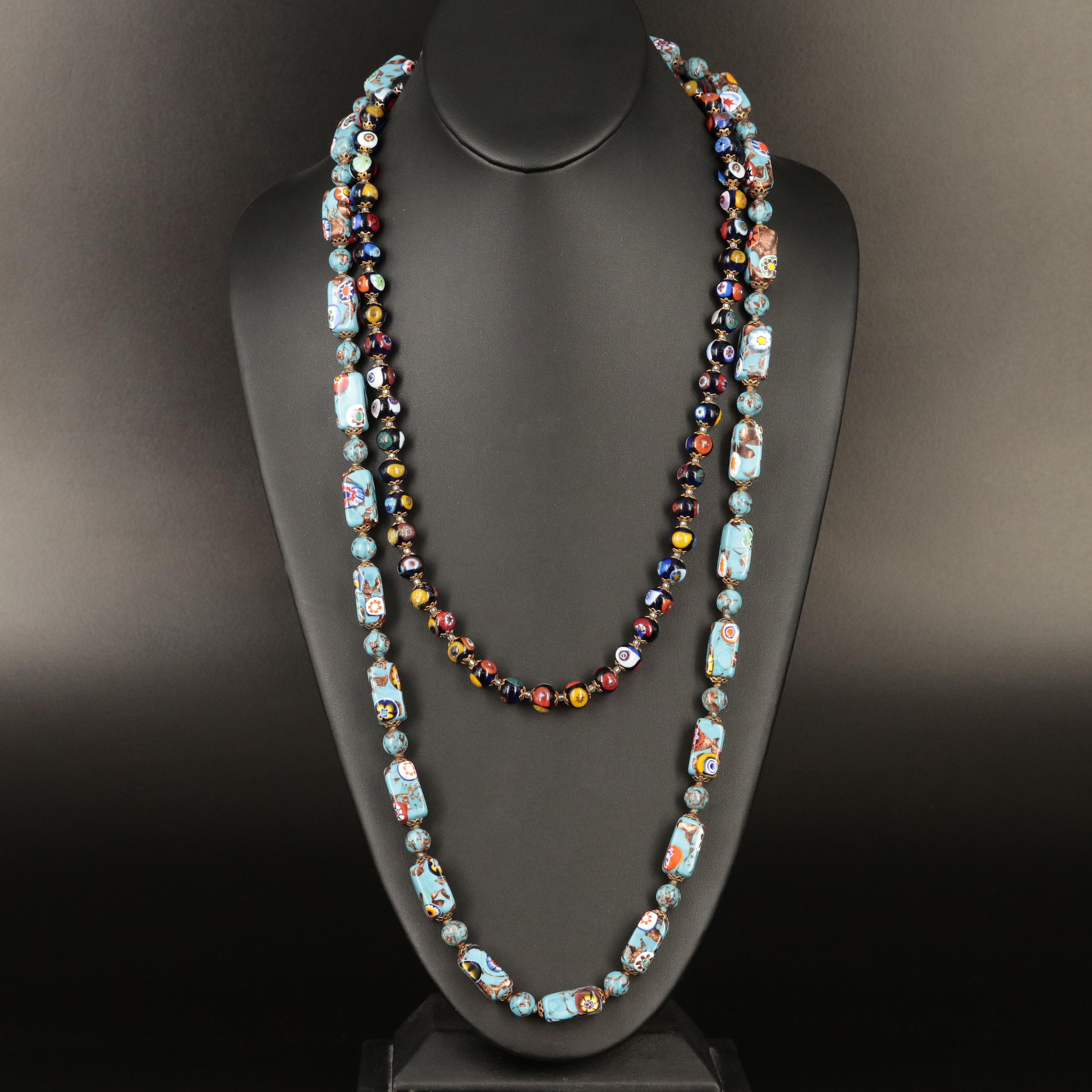 Millifori Glass Bead Necklaces