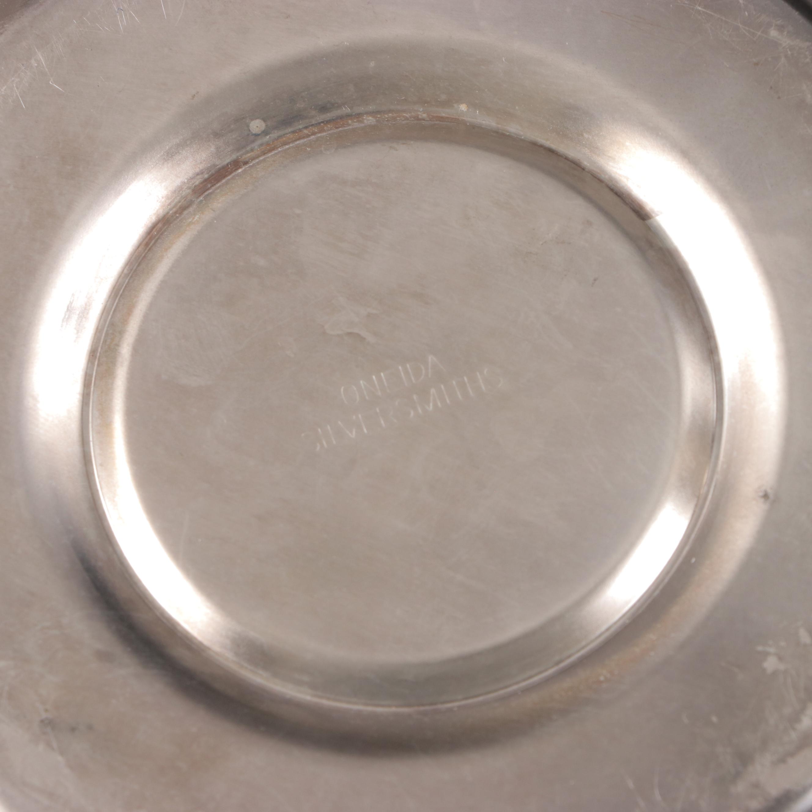 Queen City with Other Bright Cut and Other Silver Plate Baby Cups and Tableware