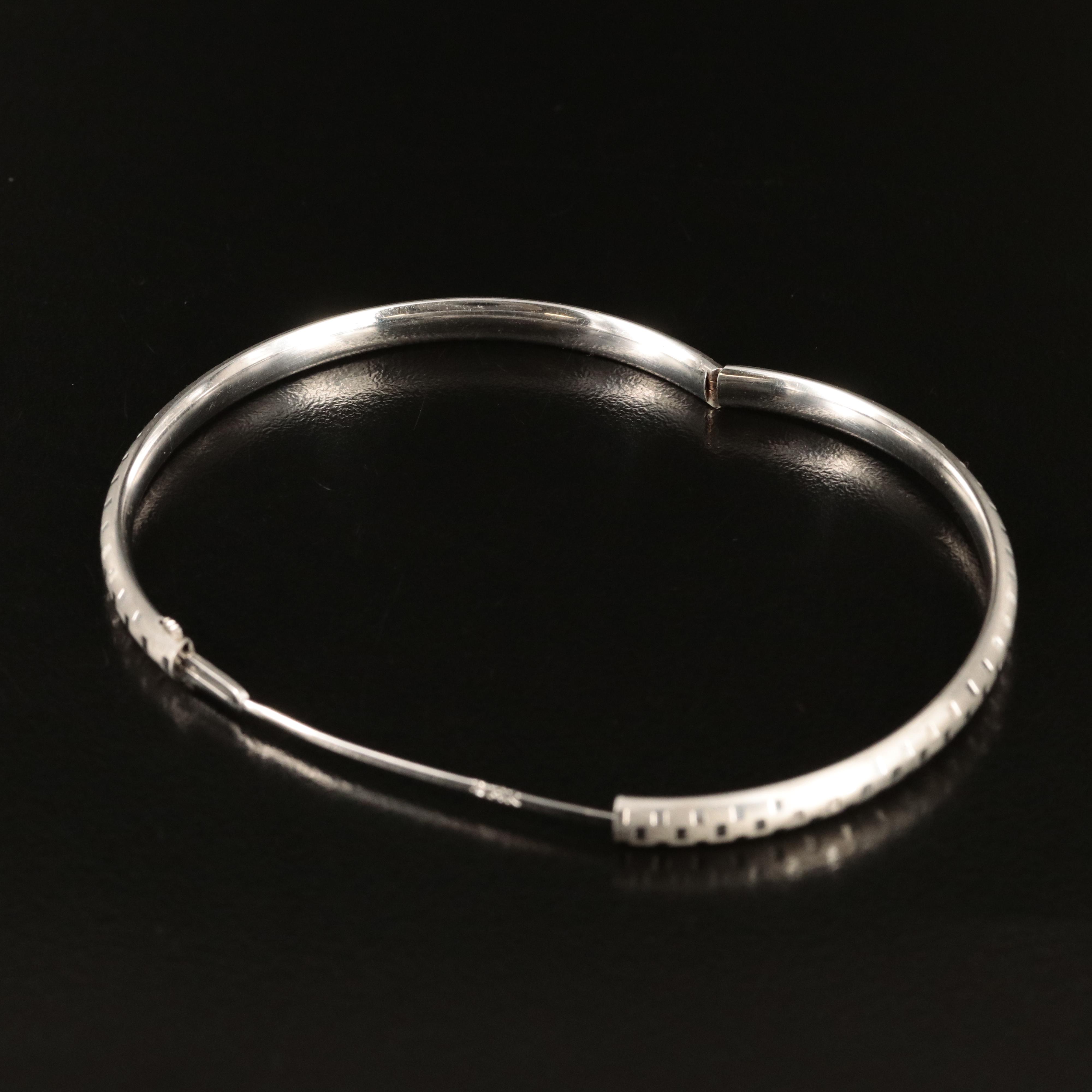 14K Hinged Bangle