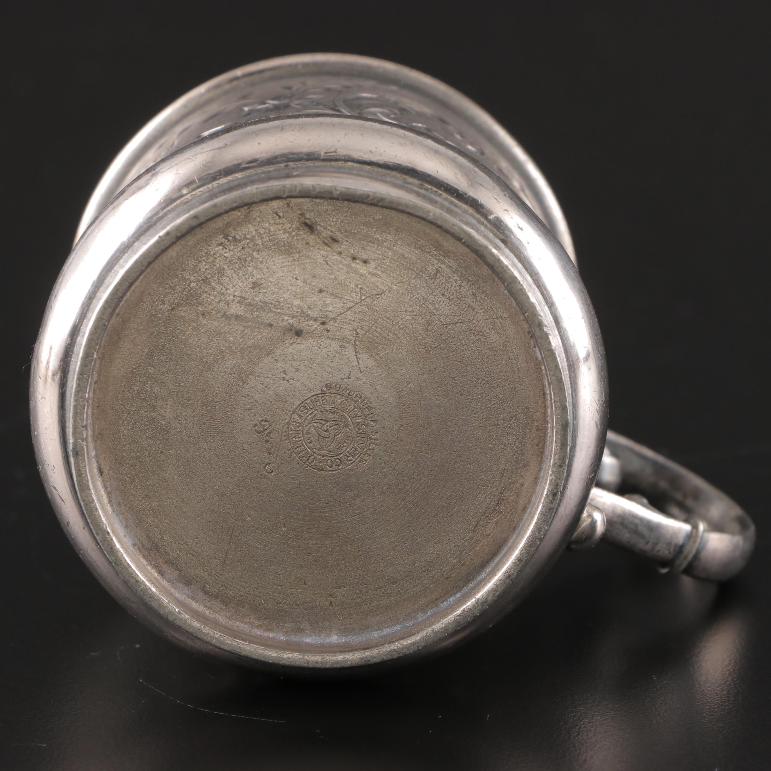 Queen City with Other Bright Cut and Other Silver Plate Baby Cups and Tableware