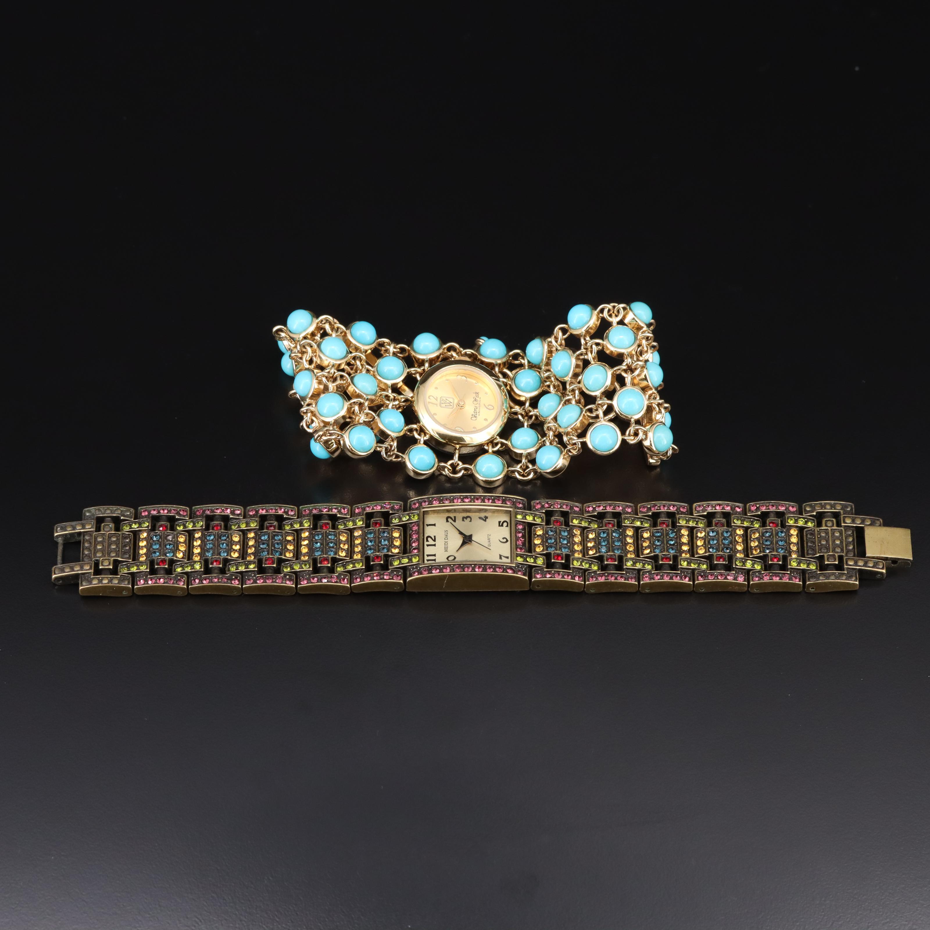 Victoria Wieck and Heidi Daus Quartz Fashion Watches