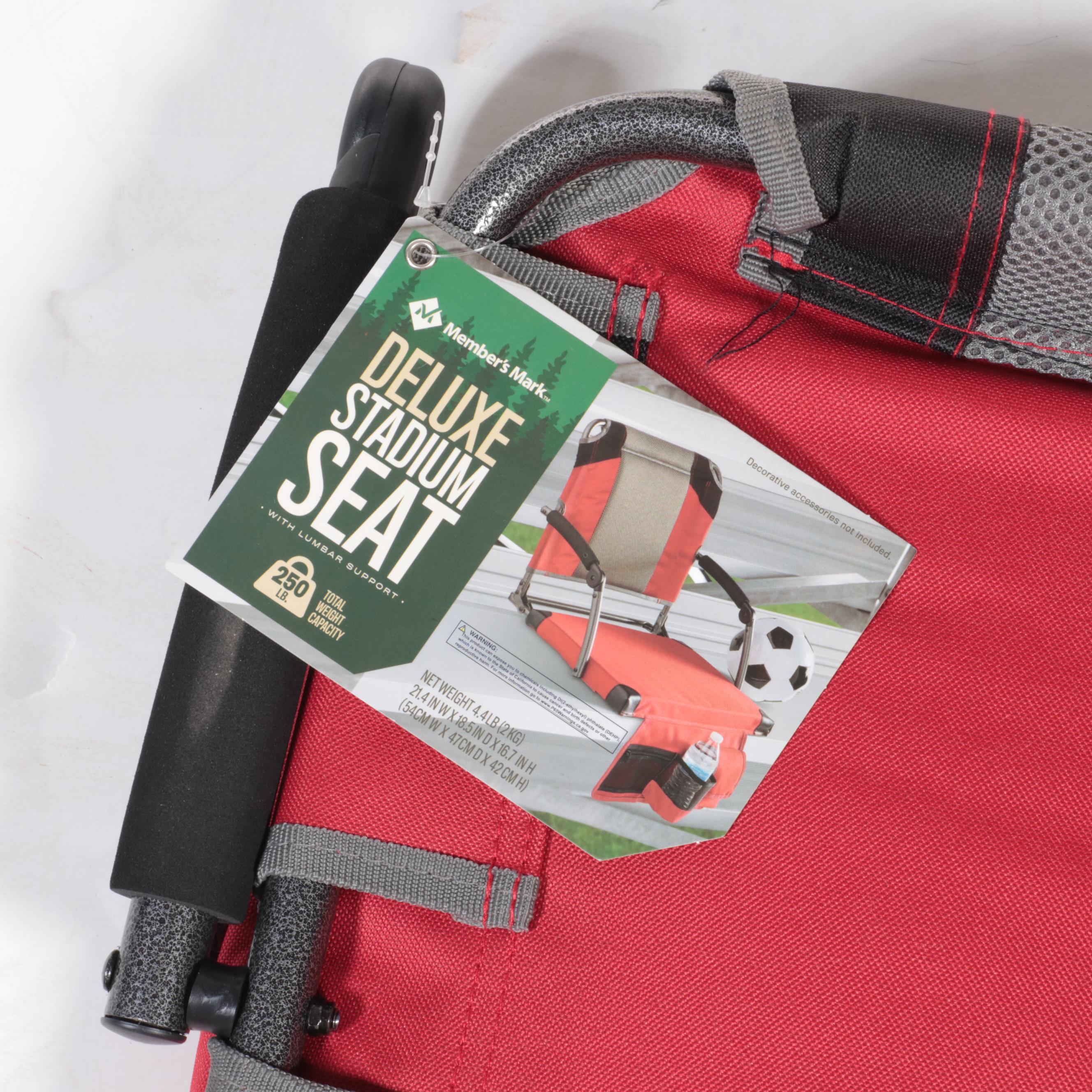 Pair of Member's Mark Deluxe Stadium Seats with Lumbar Support