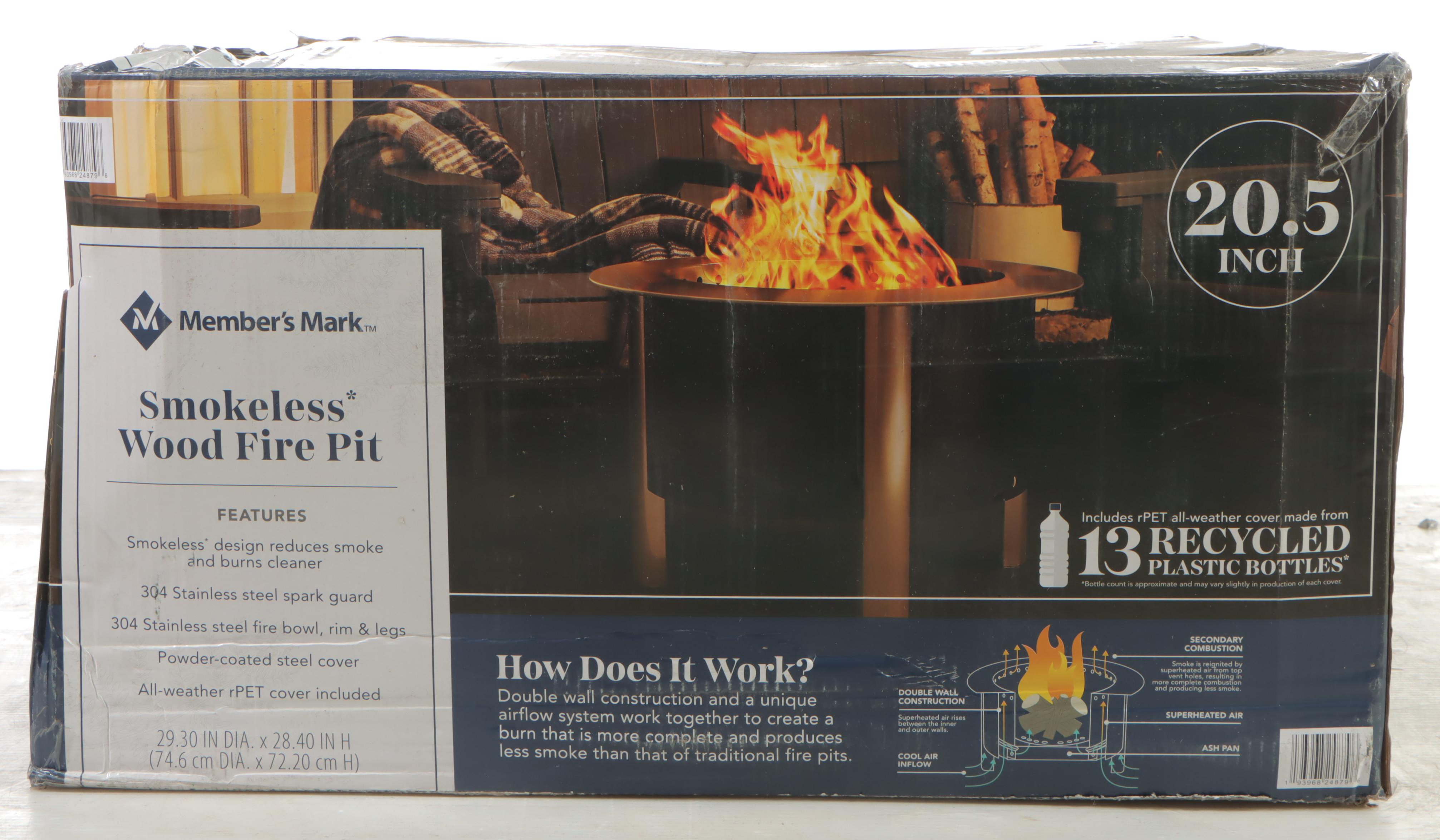 Member's Mark Smokeless Wood Fire Pit