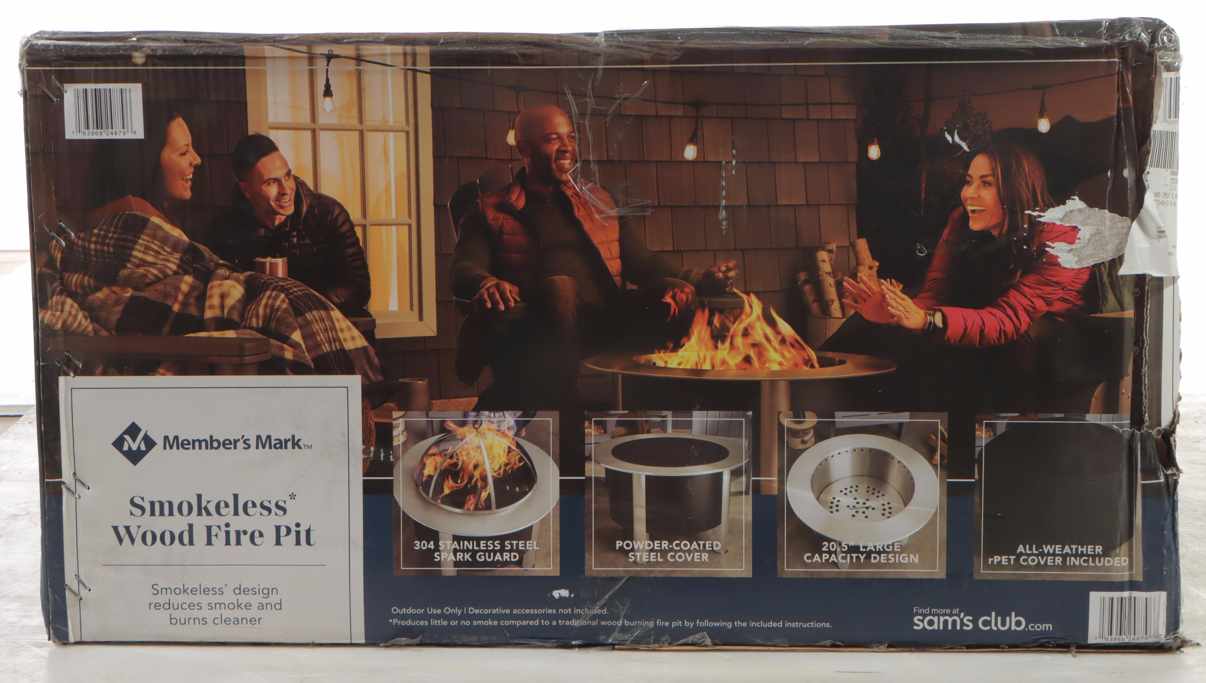 Member's Mark Smokeless Wood Fire Pit