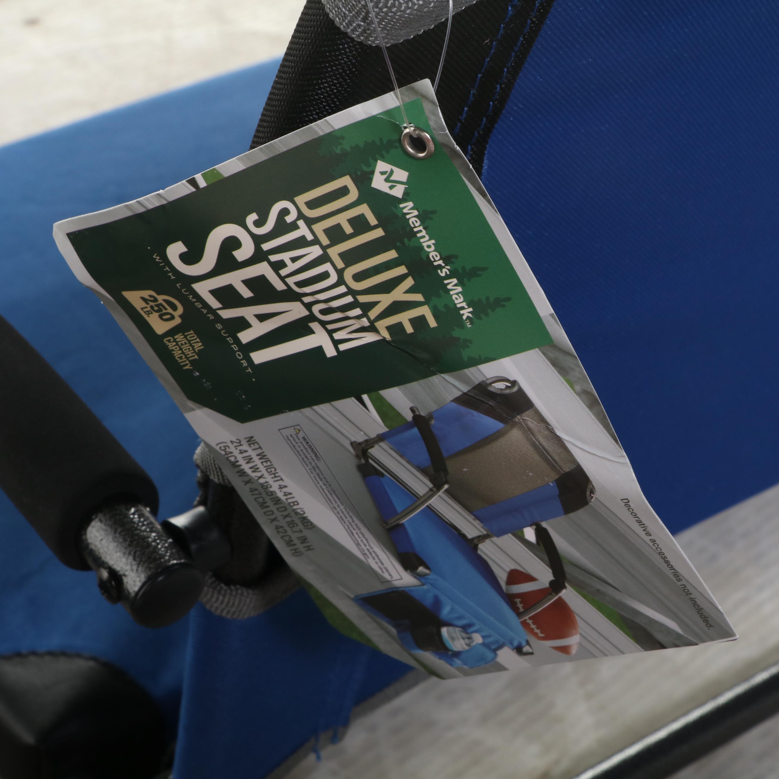 Two Member's Mark Deluxe Stadium Seats