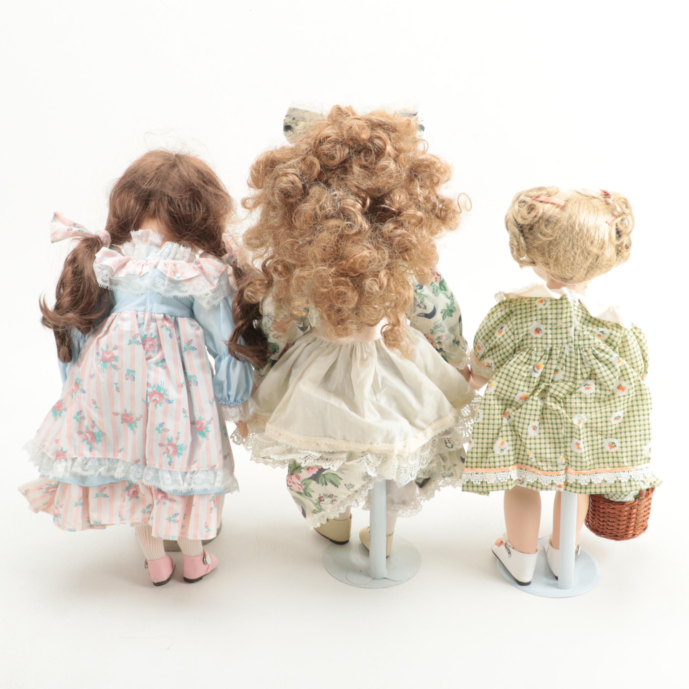Wimbledon Collection and Other Porcelain Bisque Dolls