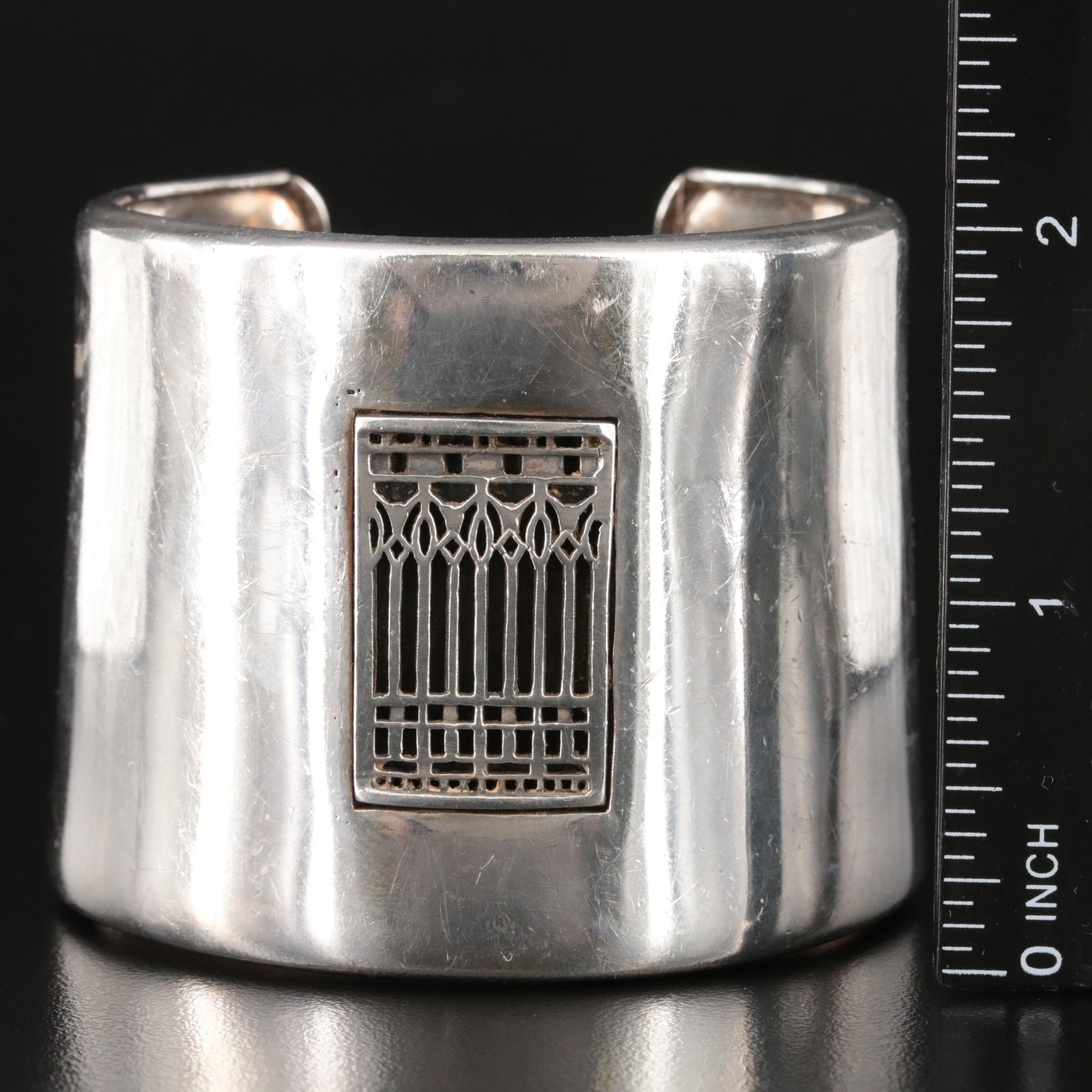 Museum of Modern Art Frank Lloyd Wright Foundation Sterling Cuff