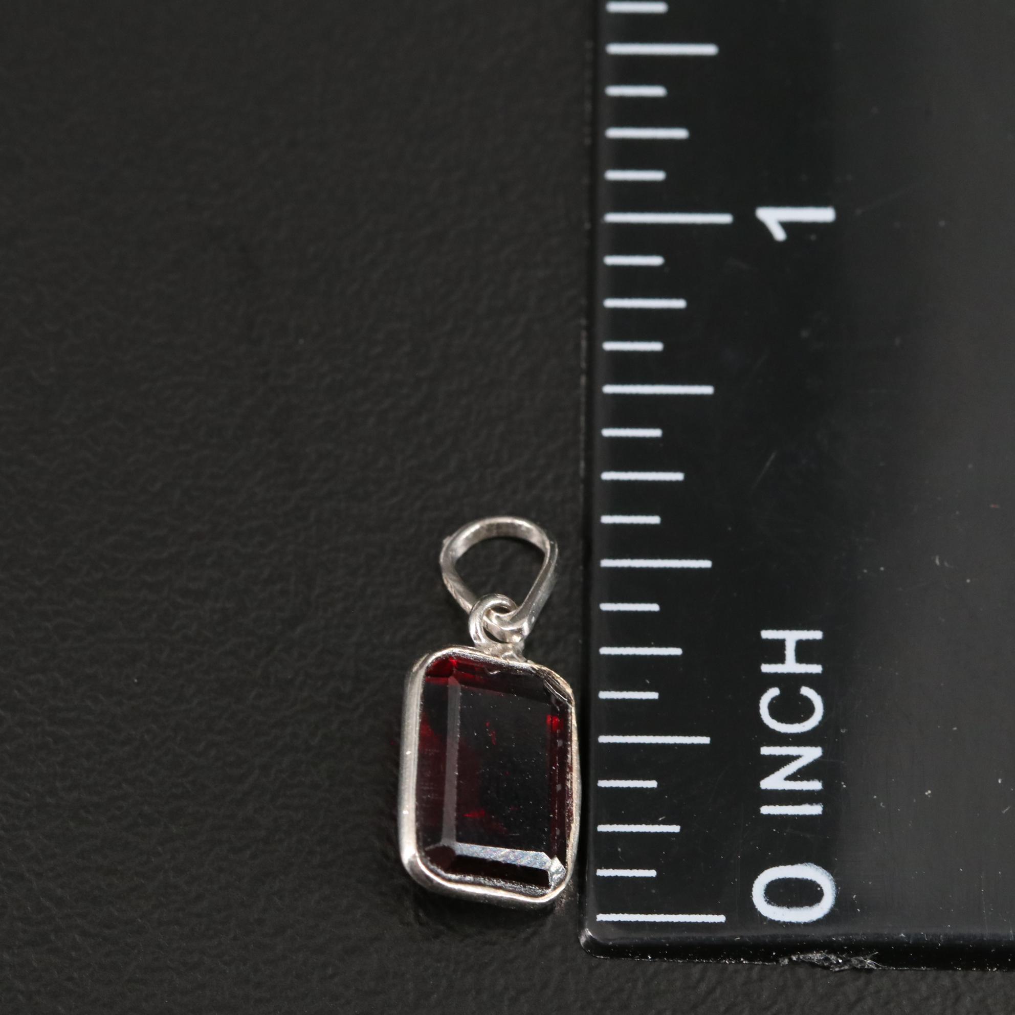 14K Garnet Pendant