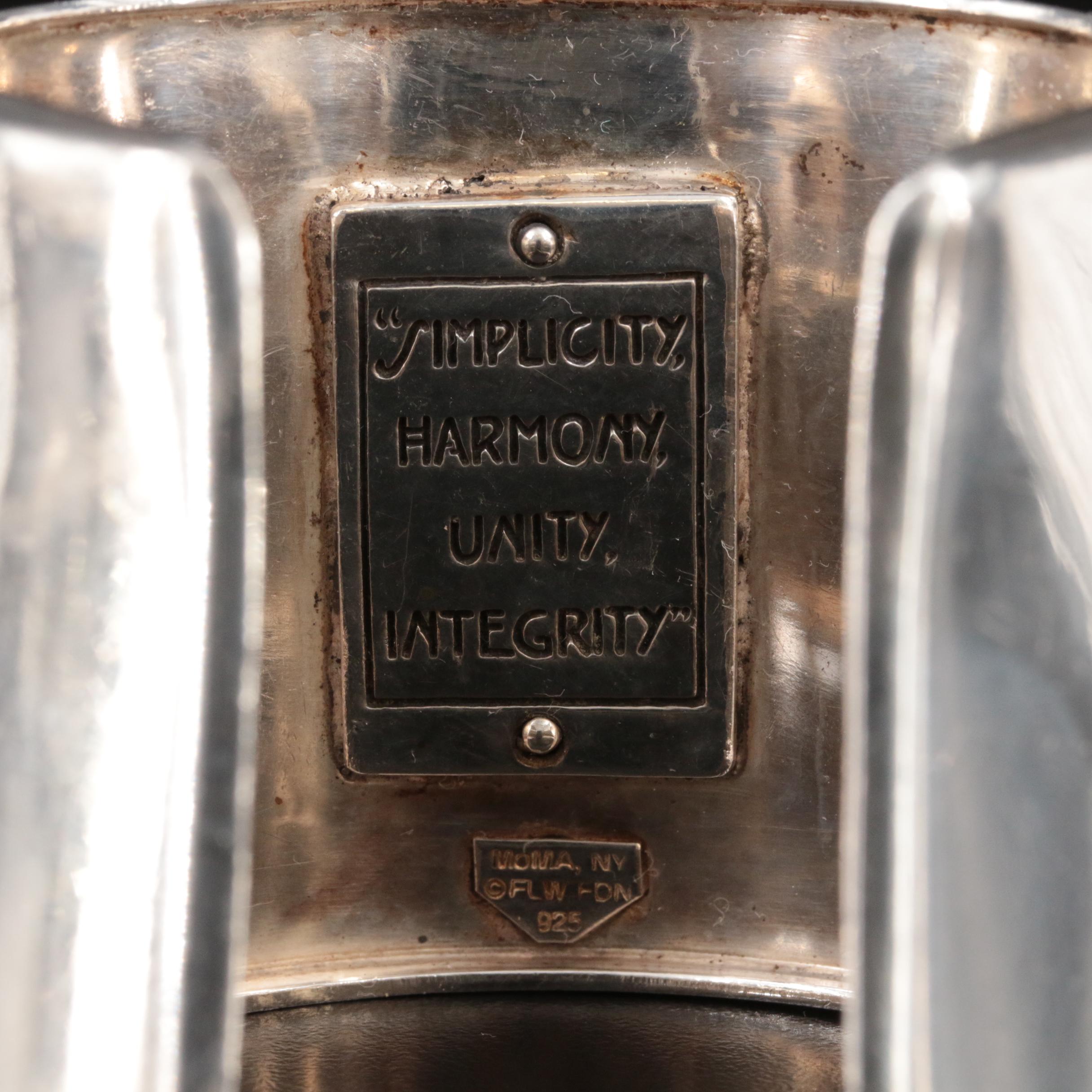 Museum of Modern Art Frank Lloyd Wright Foundation Sterling Cuff