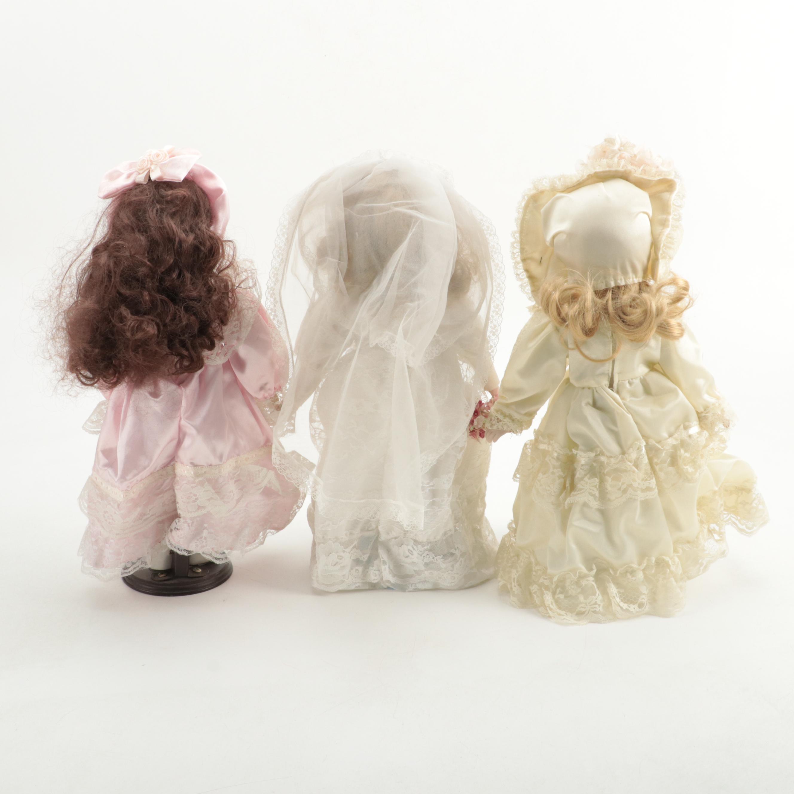 Wimbledon Collection and Other Porcelain Bisque Dolls