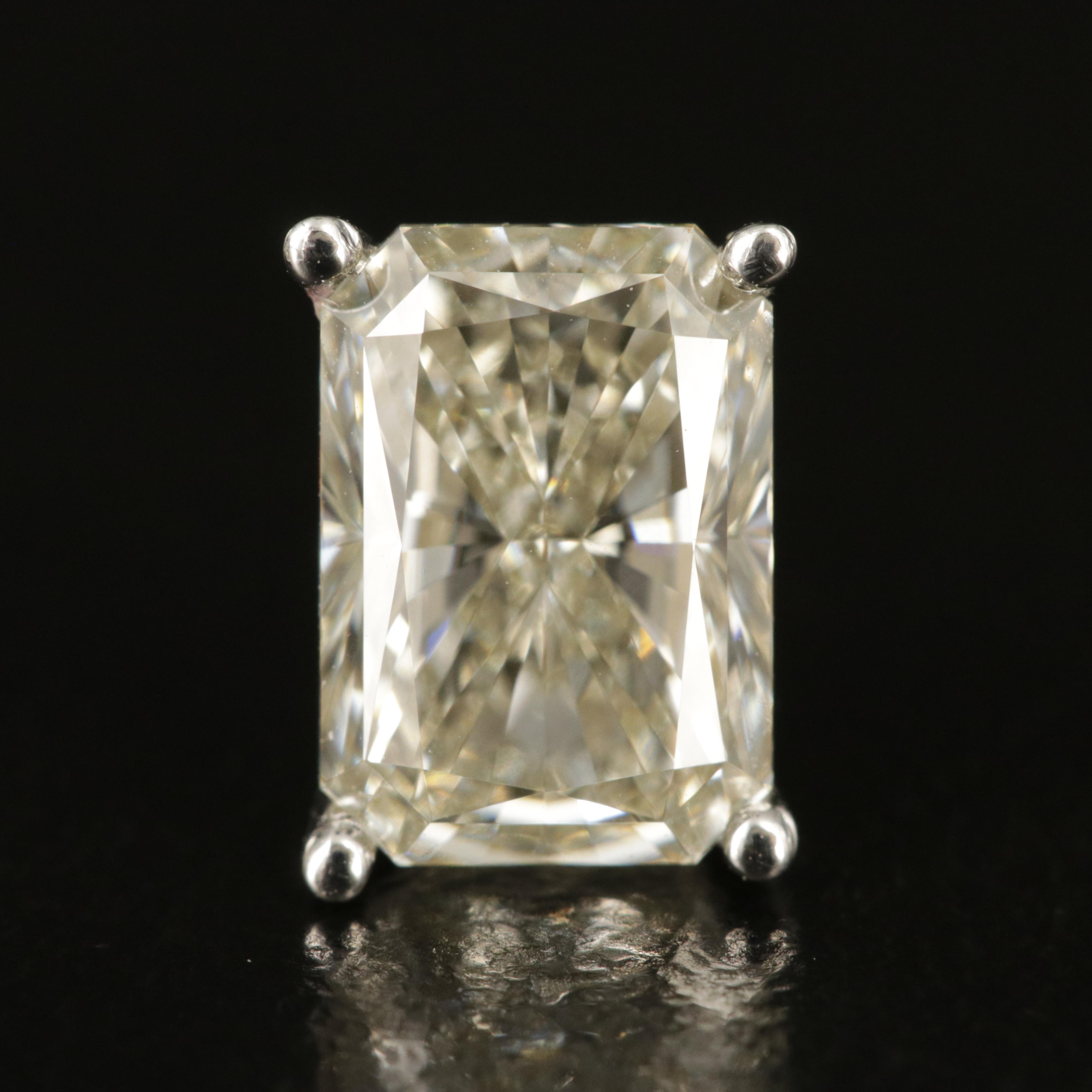 Platinum 3.04 CTW Lab Grown Diamond Stud Earrings