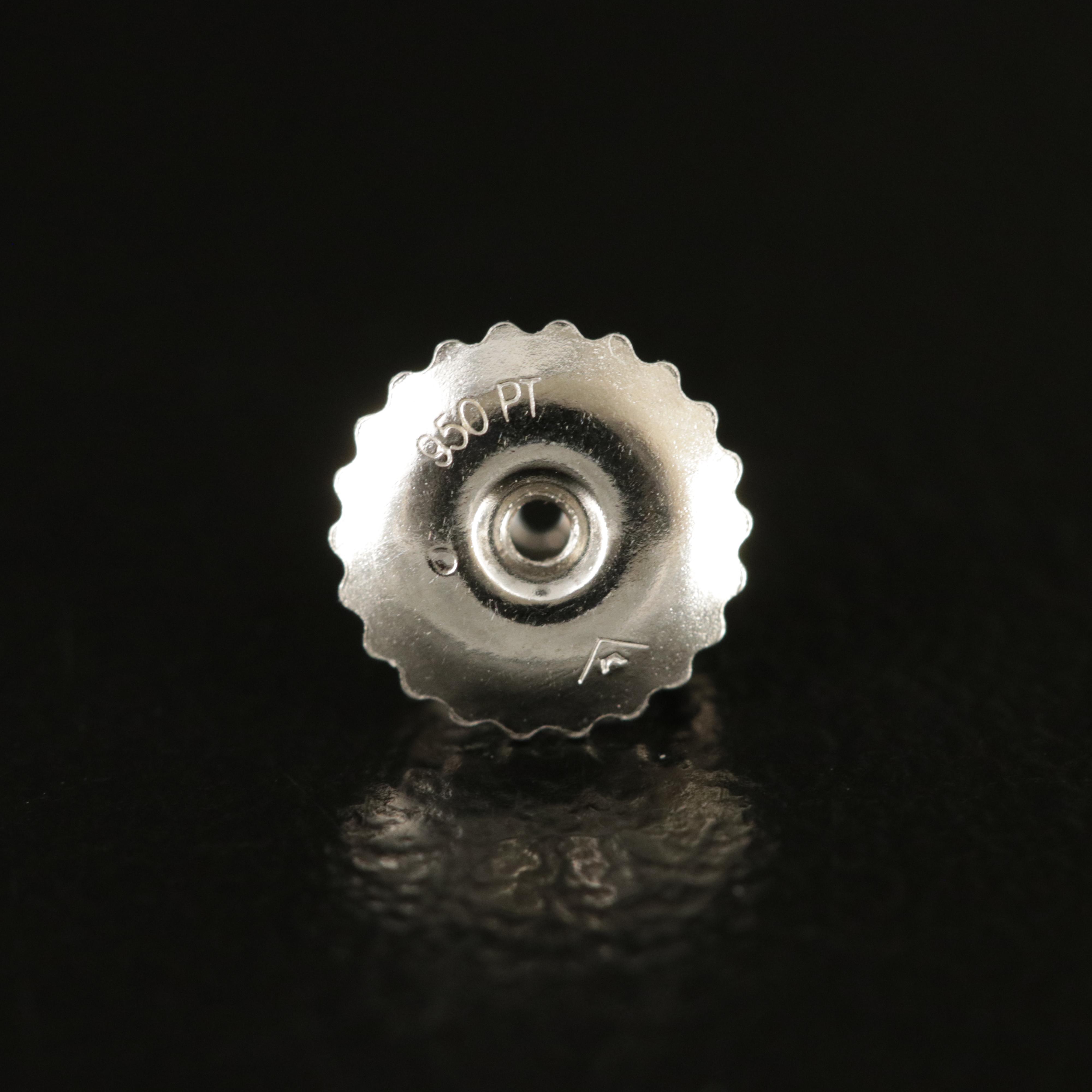 Platinum 3.04 CTW Lab Grown Diamond Stud Earrings