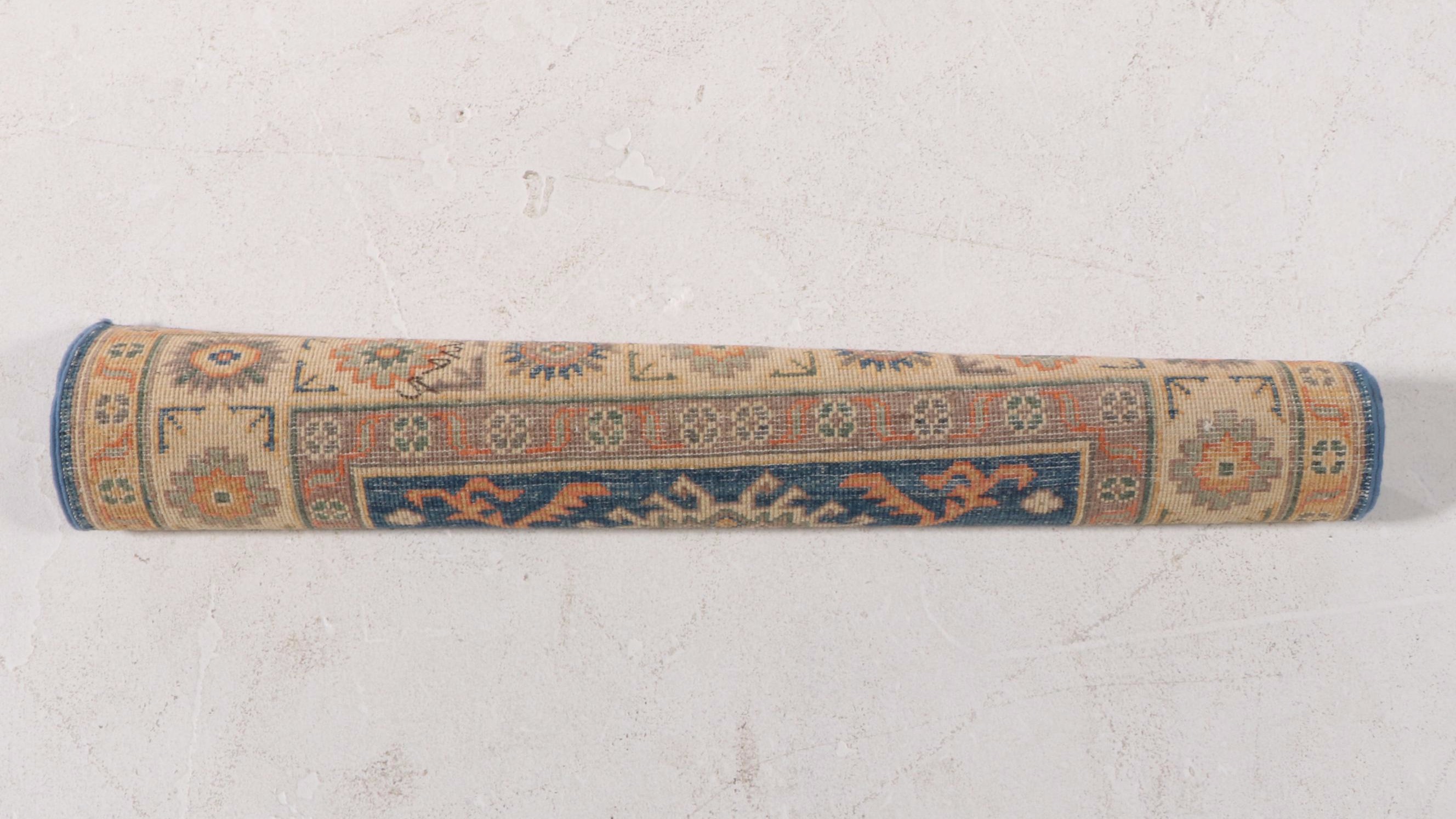 3'3 x 4'9 Hand-Knotted Pakistani Kazak-Style Accent Rug