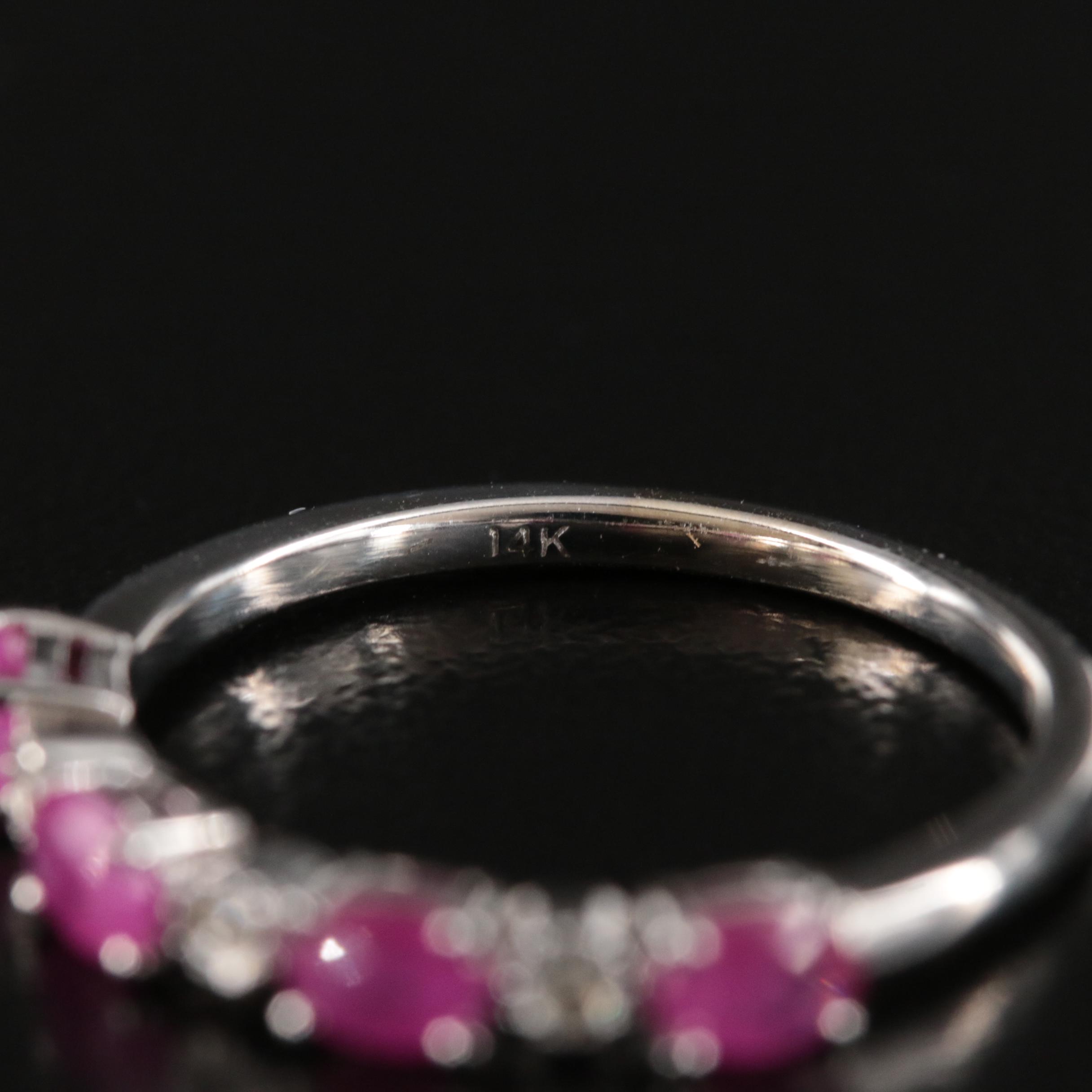 14K Ruby and Diamond Ring