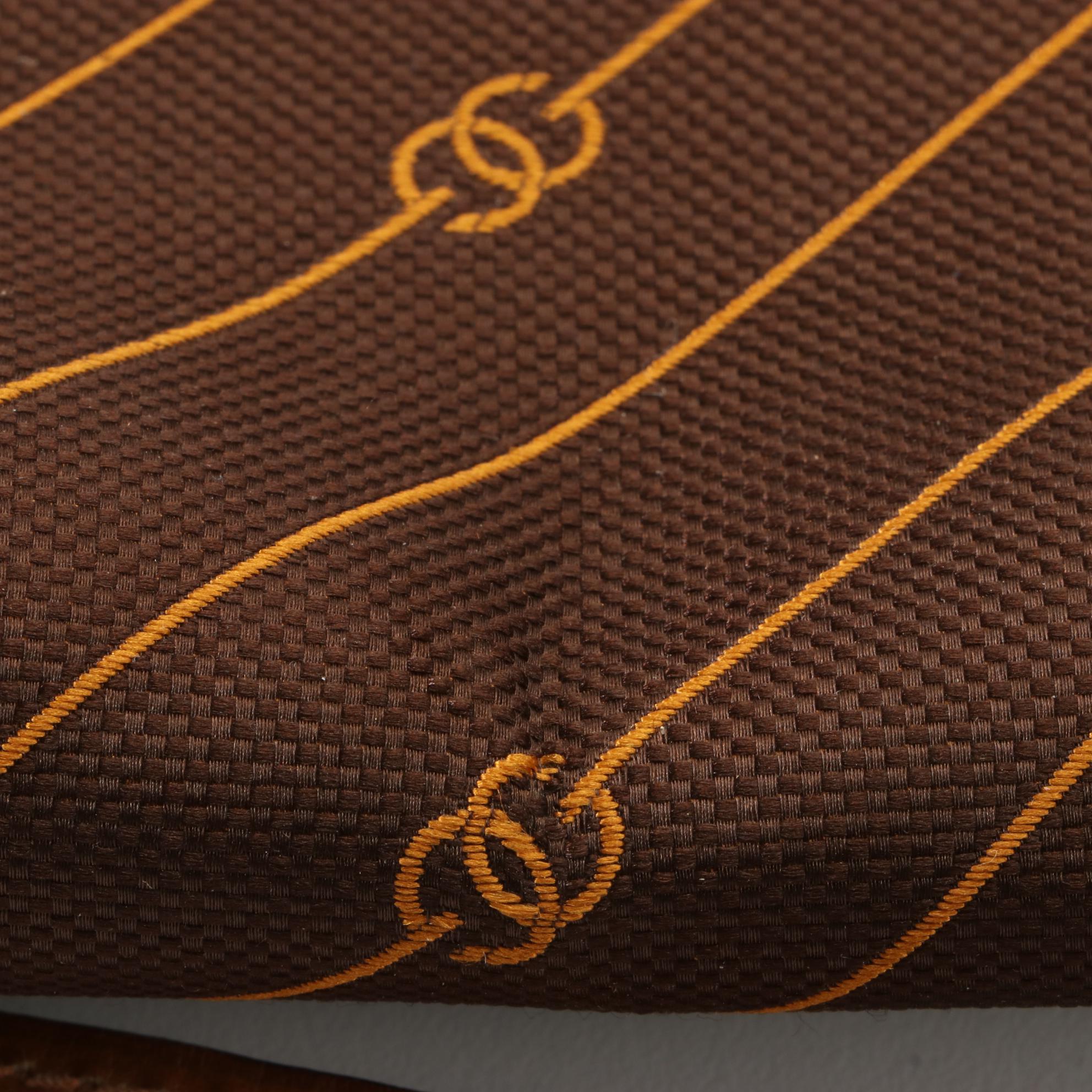 Gucci Shoulder Bag in Diagonal Striped Monogram Canvas and Leather Trim