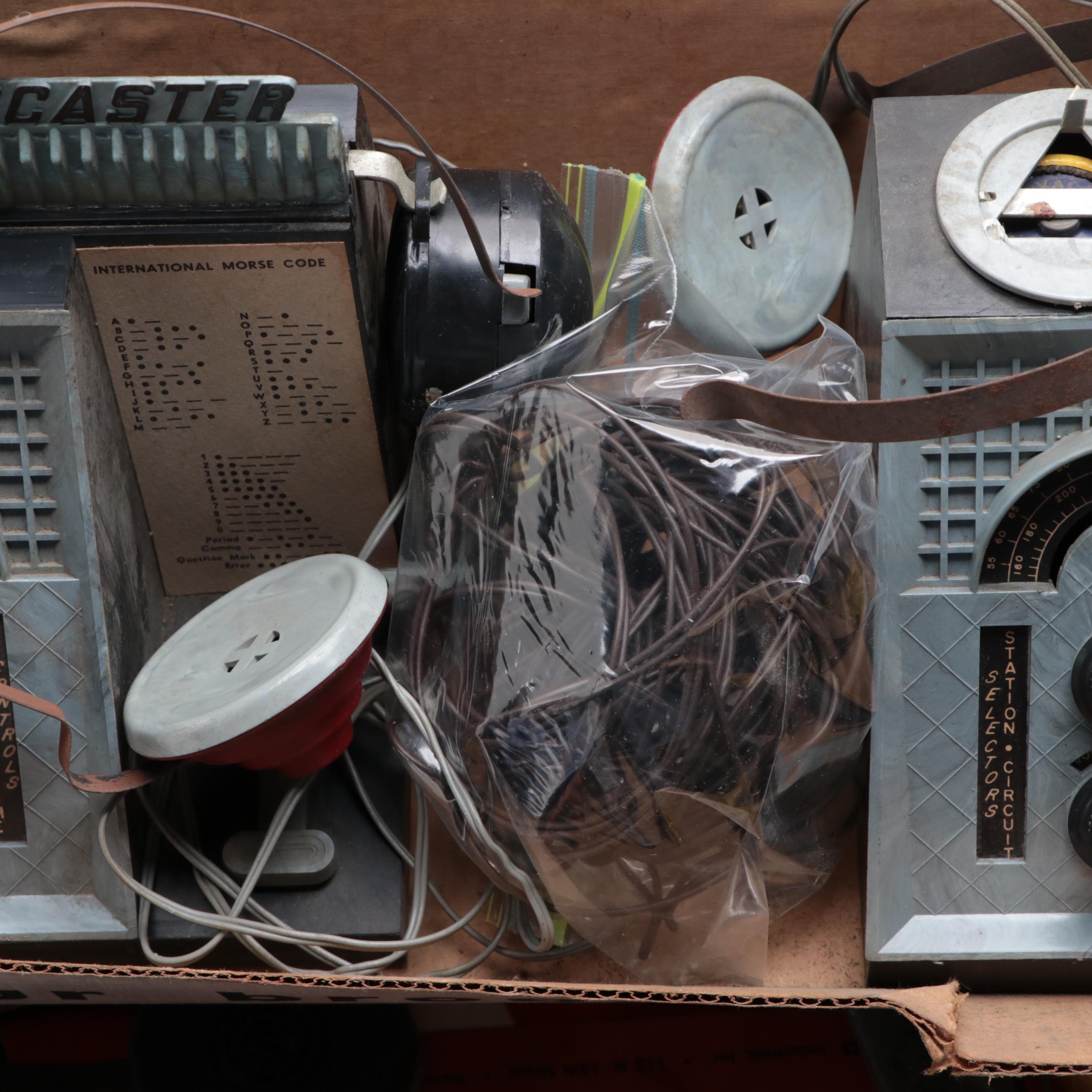 Remco Crystal Radio Kit, Bell Amateur Broadcasting Ham Radio and More