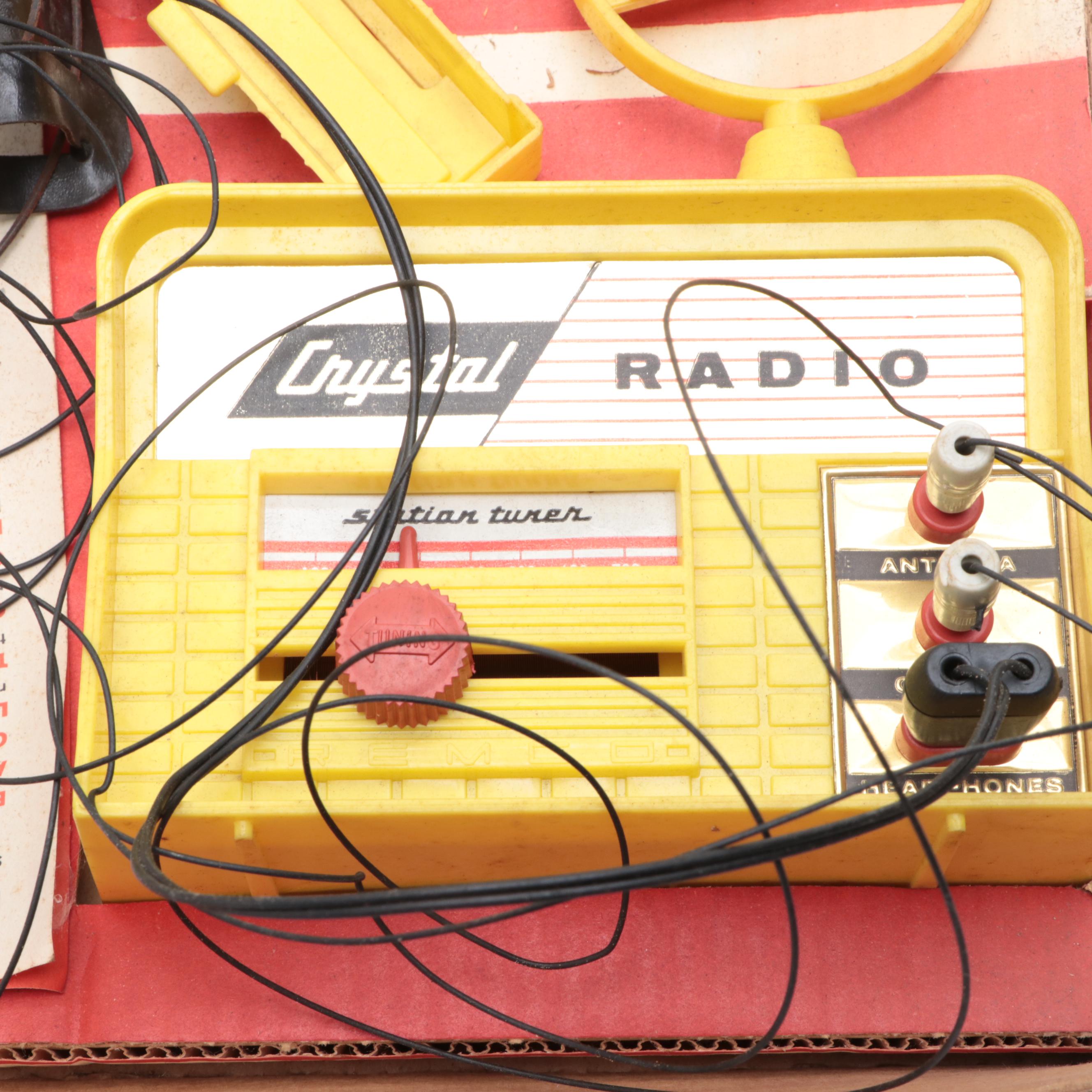 Remco Crystal Radio Kit, Bell Amateur Broadcasting Ham Radio and More
