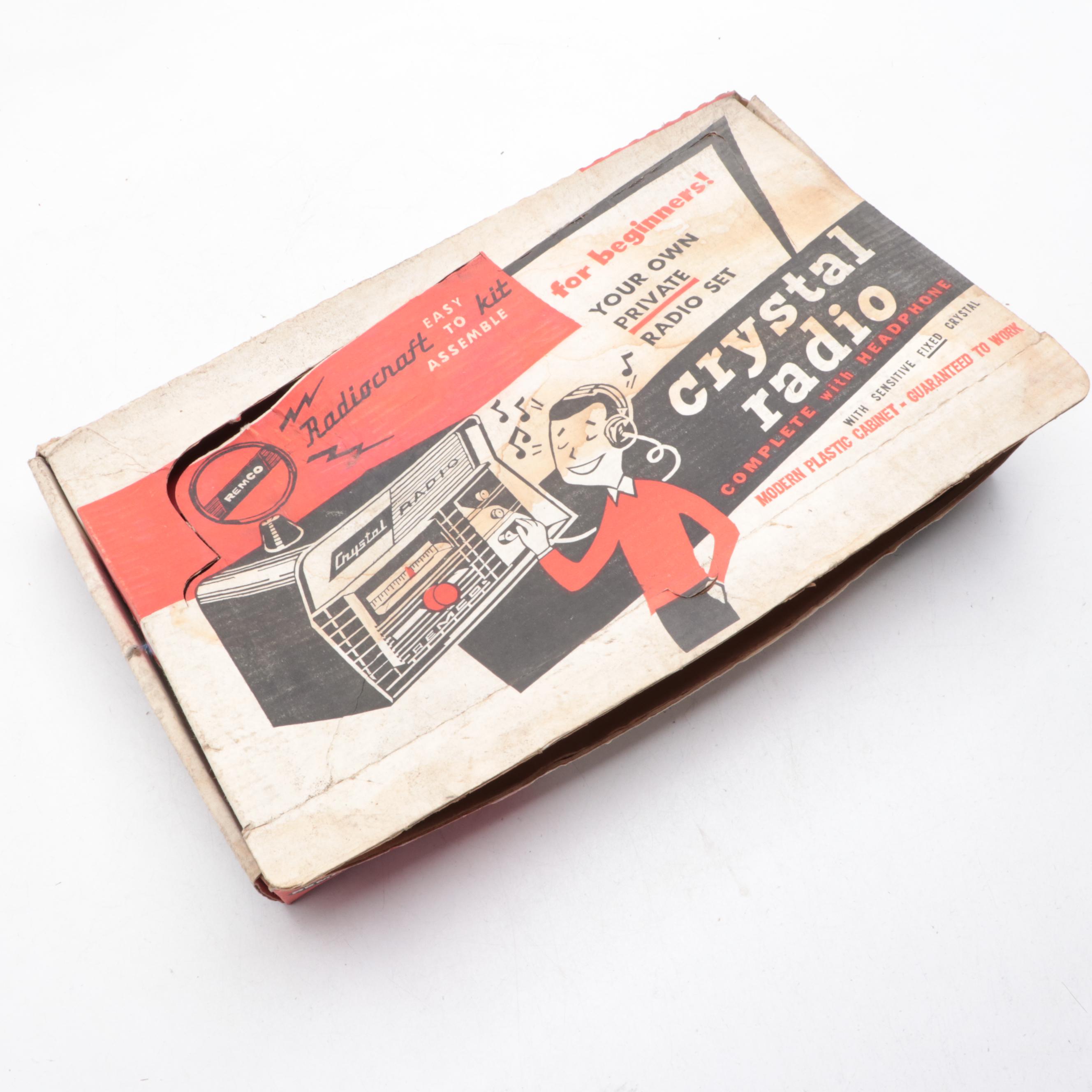 Remco Crystal Radio Kit, Bell Amateur Broadcasting Ham Radio and More