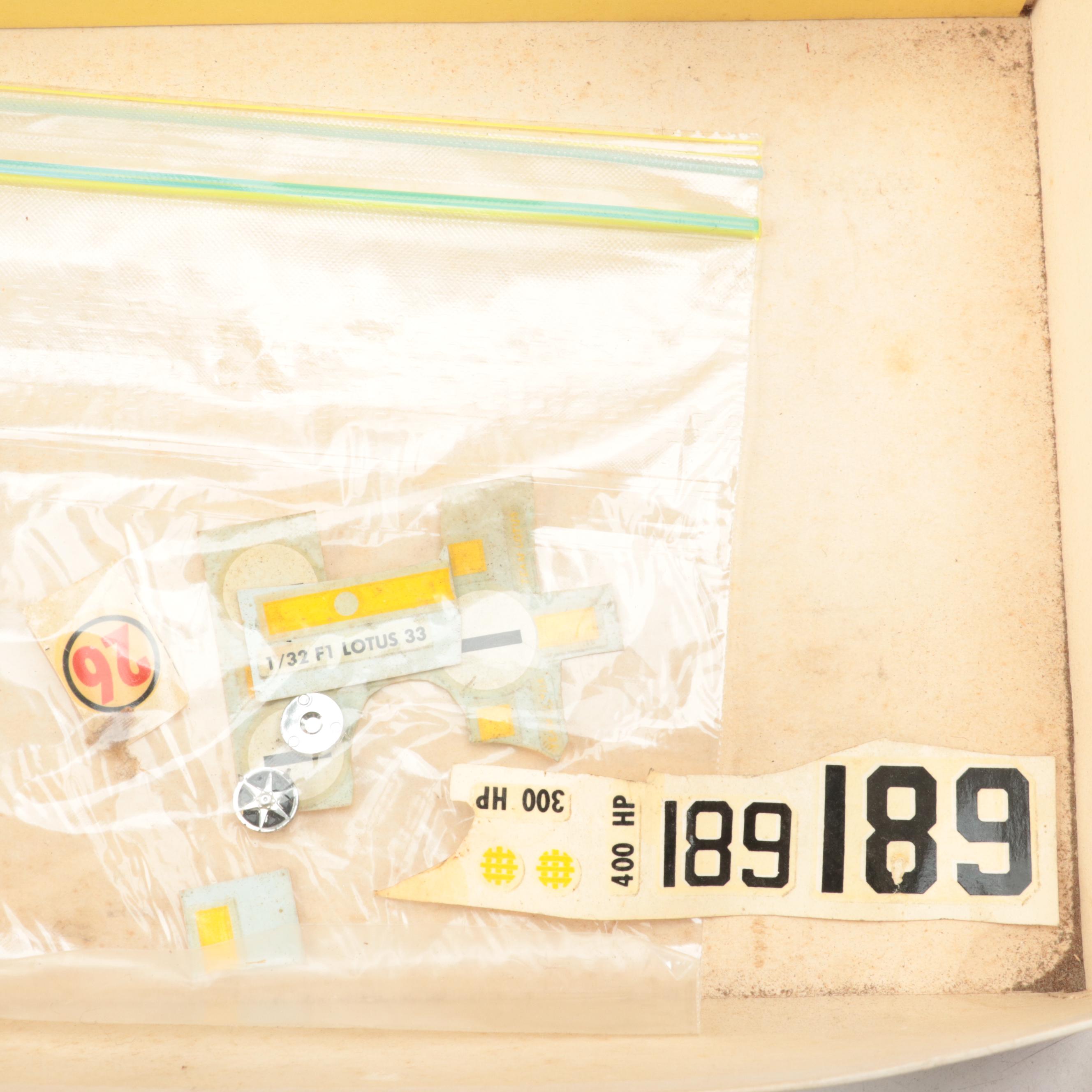 Monogram, AMT and Gilbert Slot Cars Including Lotus Grand Prix