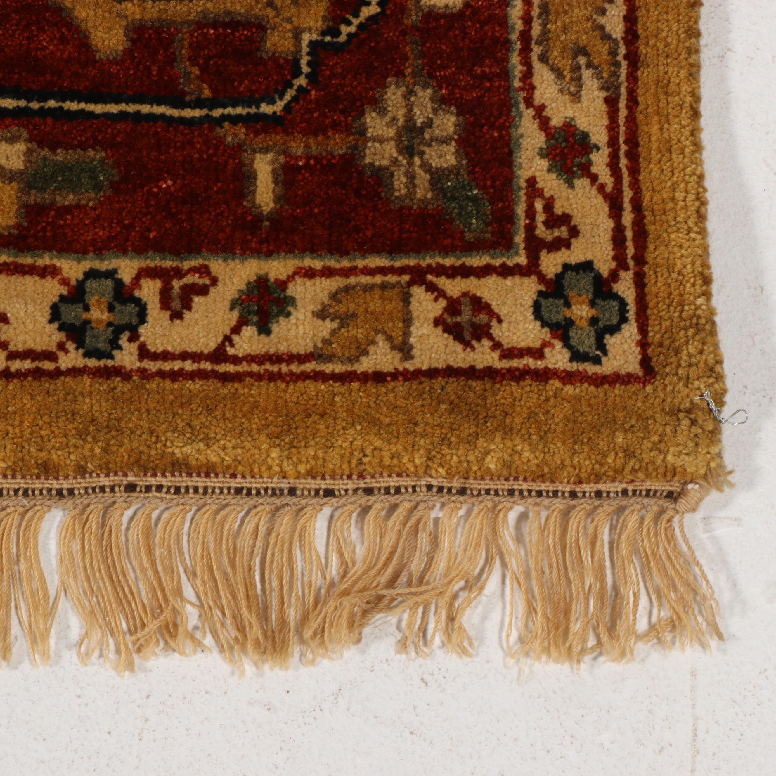 8'1 x 10'6 Hand-Knotted Indian Agra Area Rug