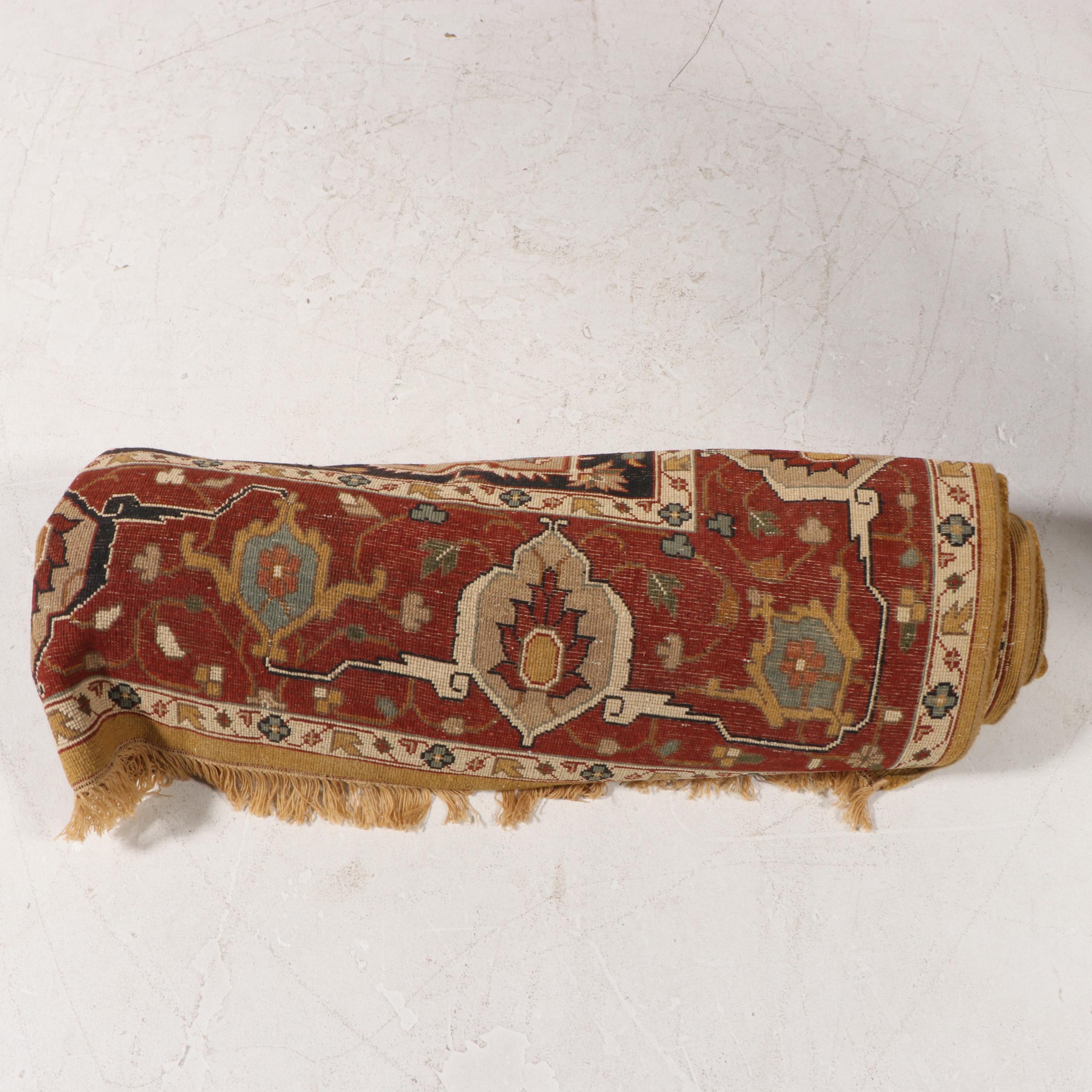 8'1 x 10'6 Hand-Knotted Indian Agra Area Rug