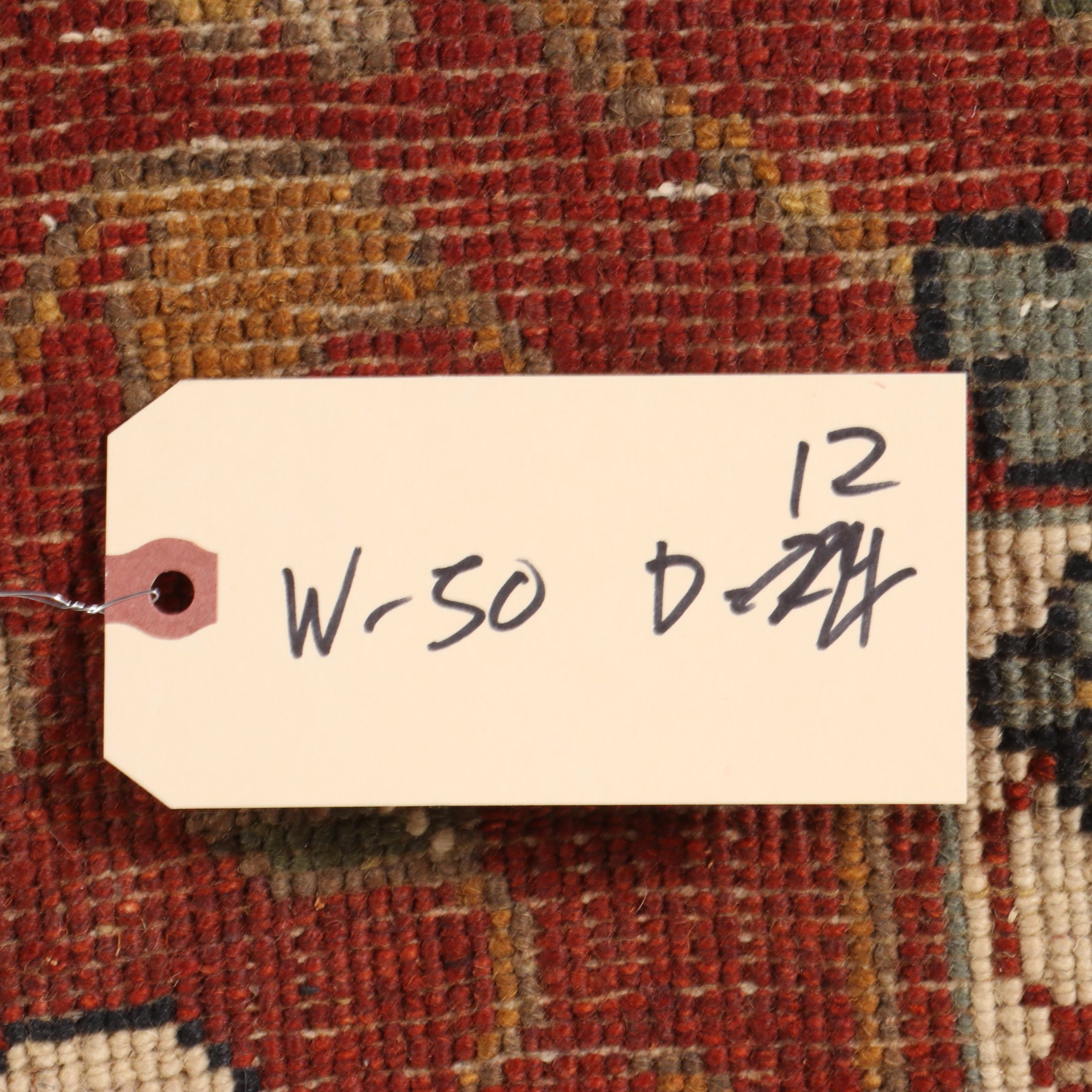 8'1 x 10'6 Hand-Knotted Indian Agra Area Rug