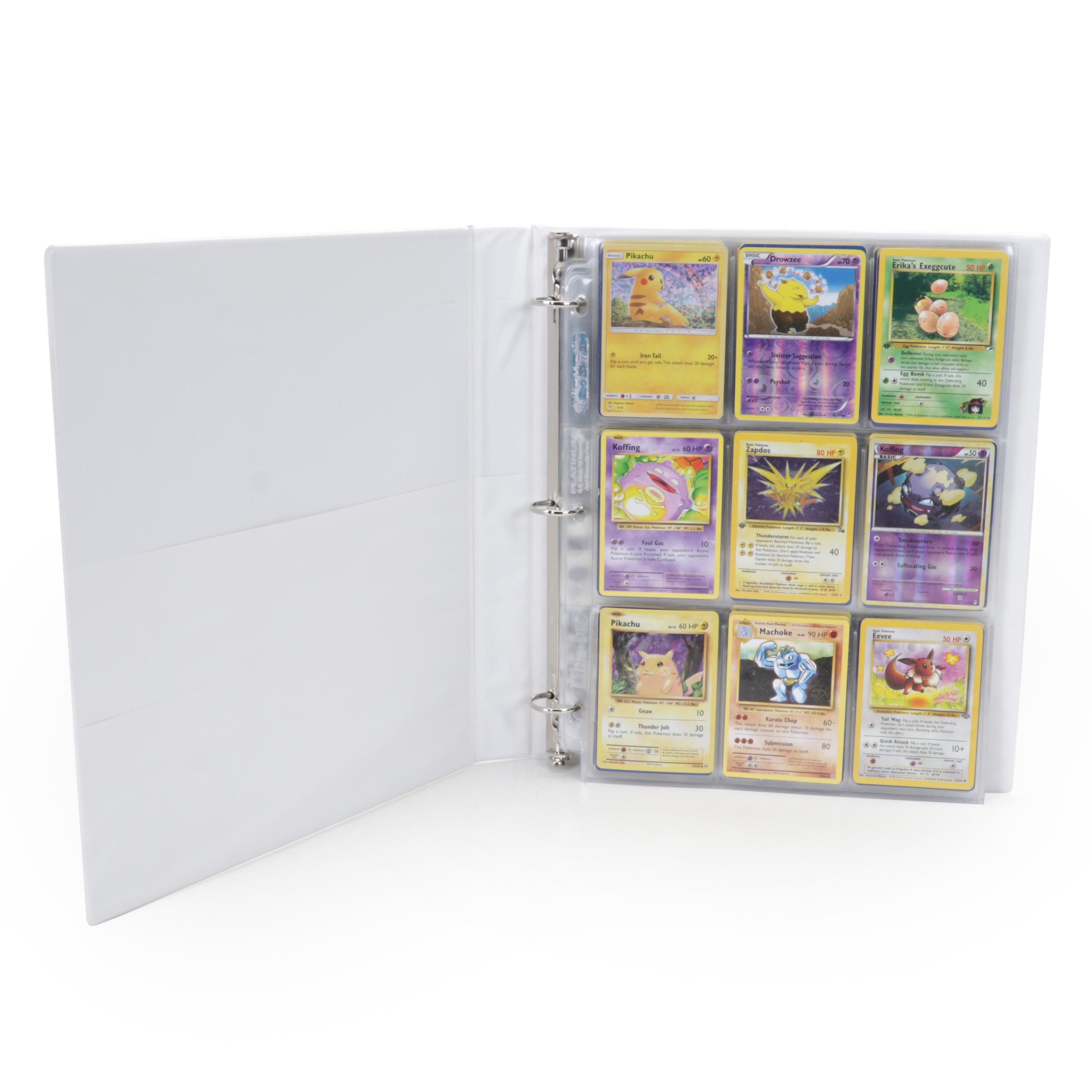 Pokémon First Edition "Zapdos" and "Erika's Exeggcute" and More Cards