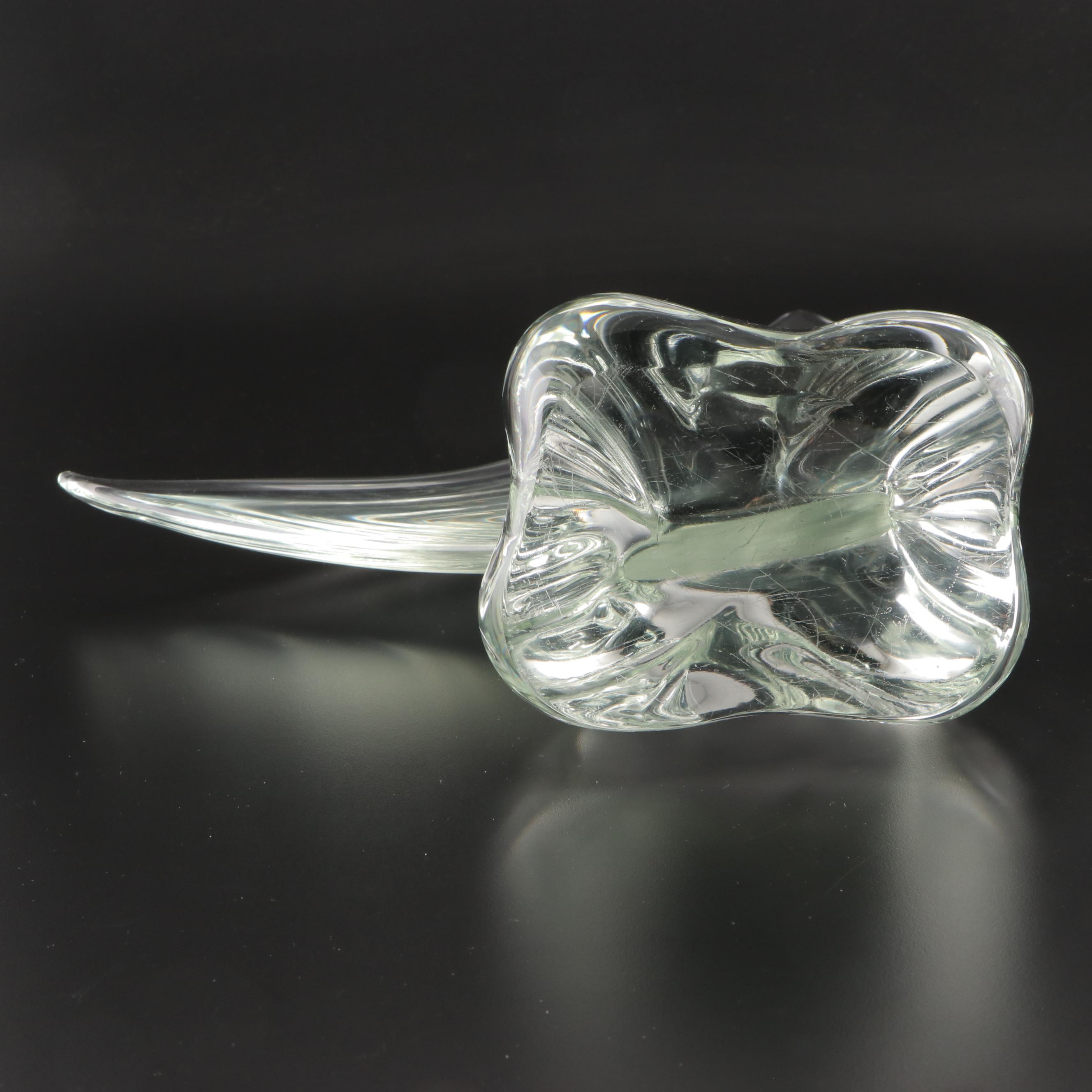 Signed Licio Zanetti Murano Art Glass Sailboat Figurine