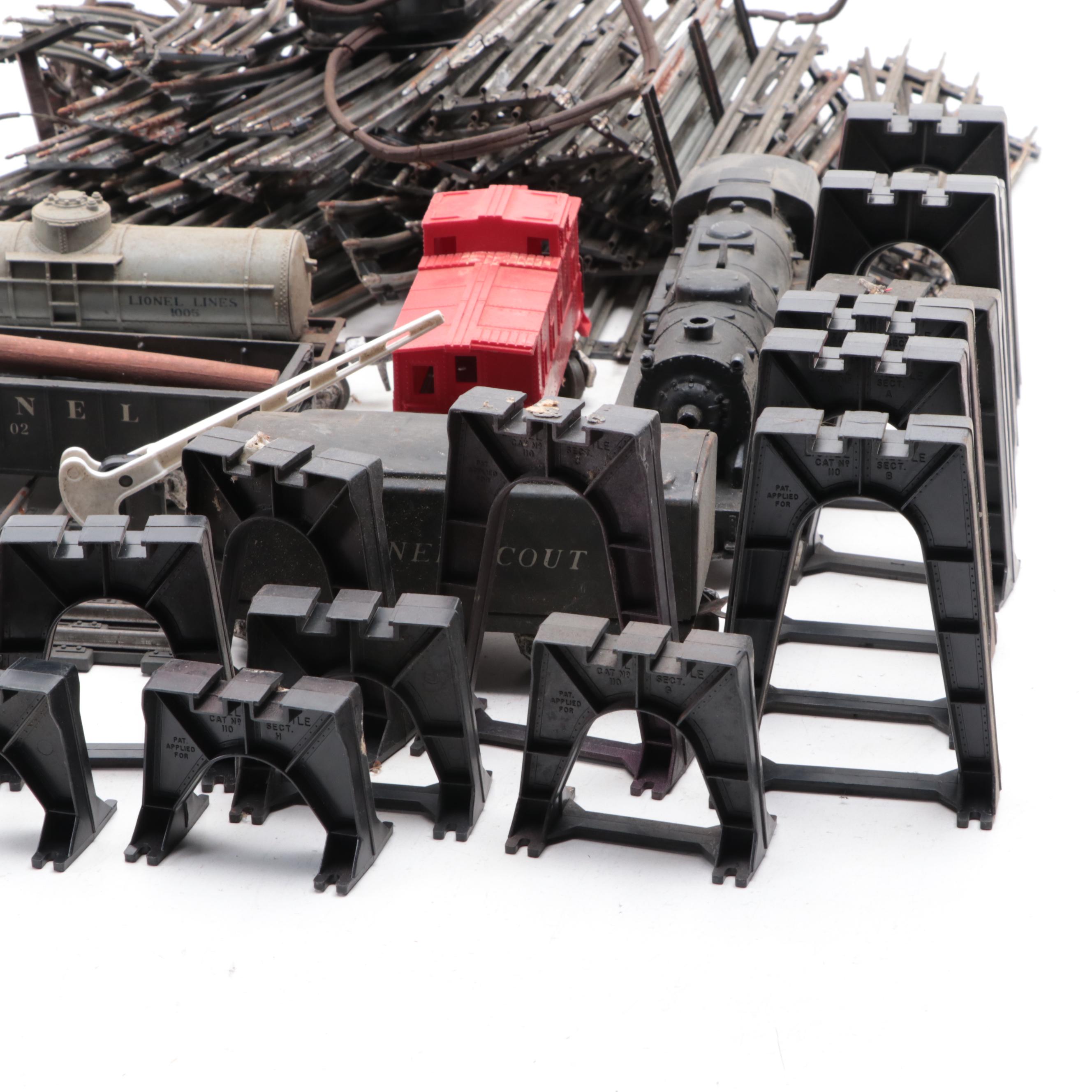 Lionel O-Scale Train Cars, Locomotive, Tracks and Accessories