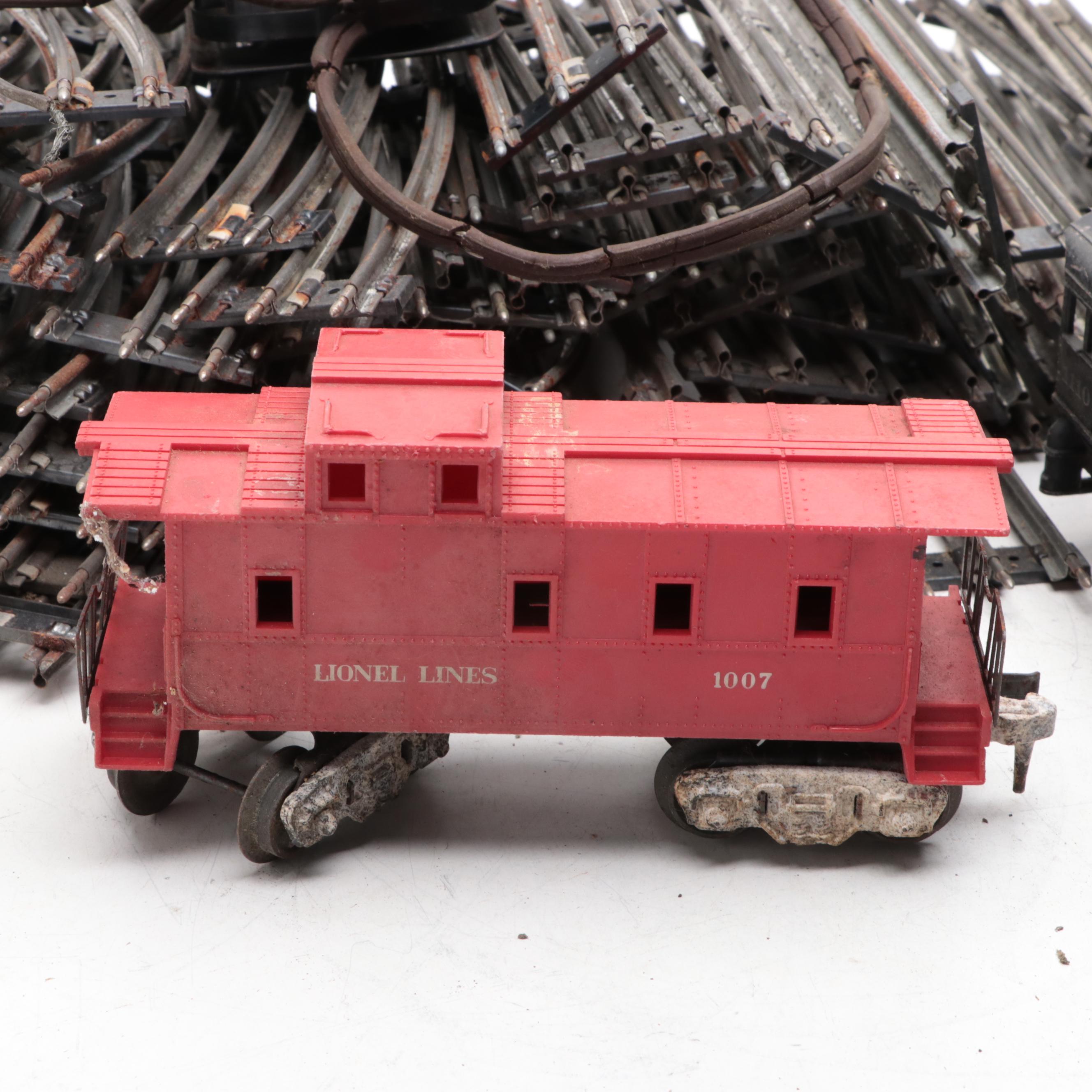 Lionel O-Scale Train Cars, Locomotive, Tracks and Accessories