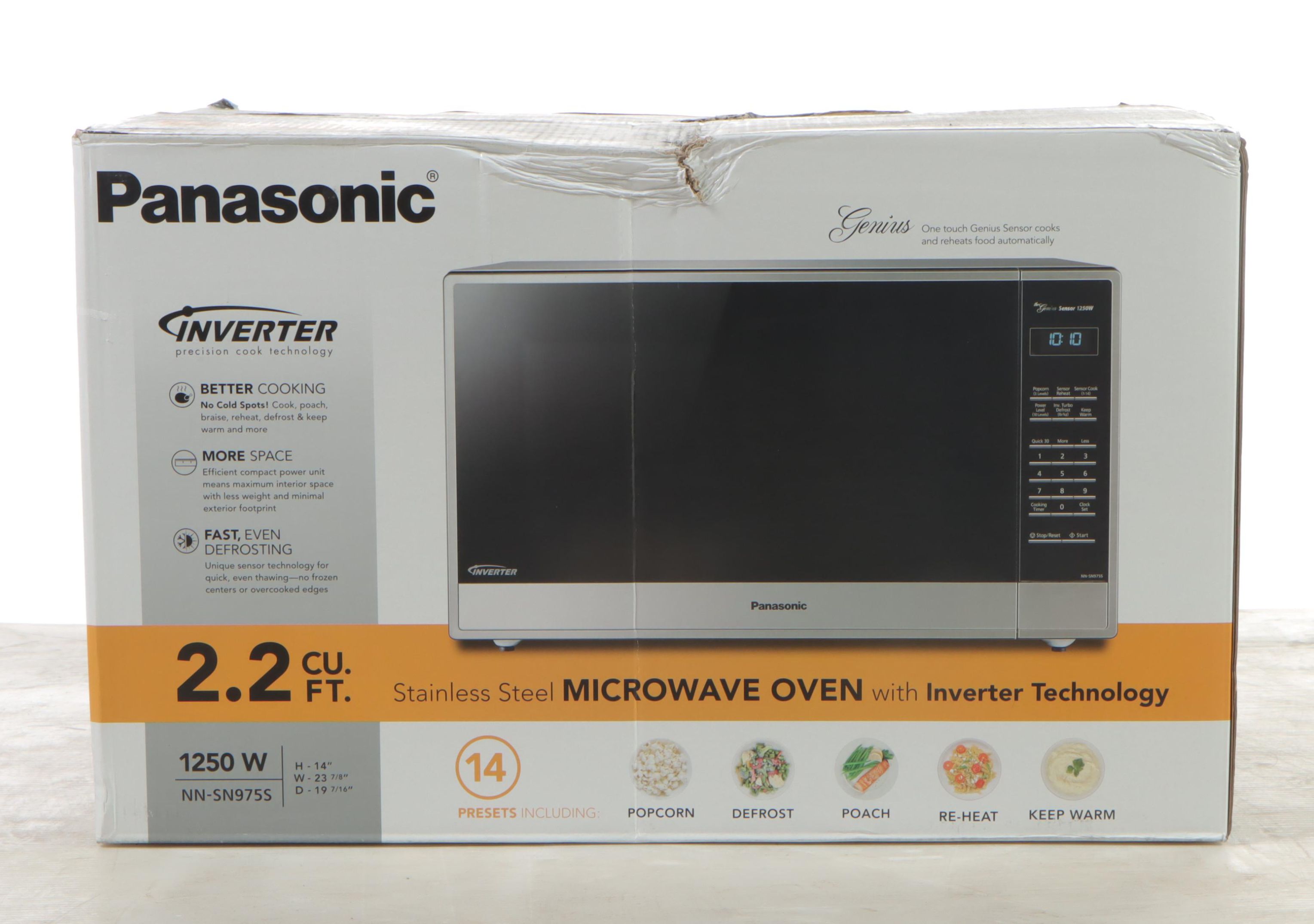 Panasonic 2.2 Cu. Ft. Stainless Steel Microwave Oven With Inverter Technology