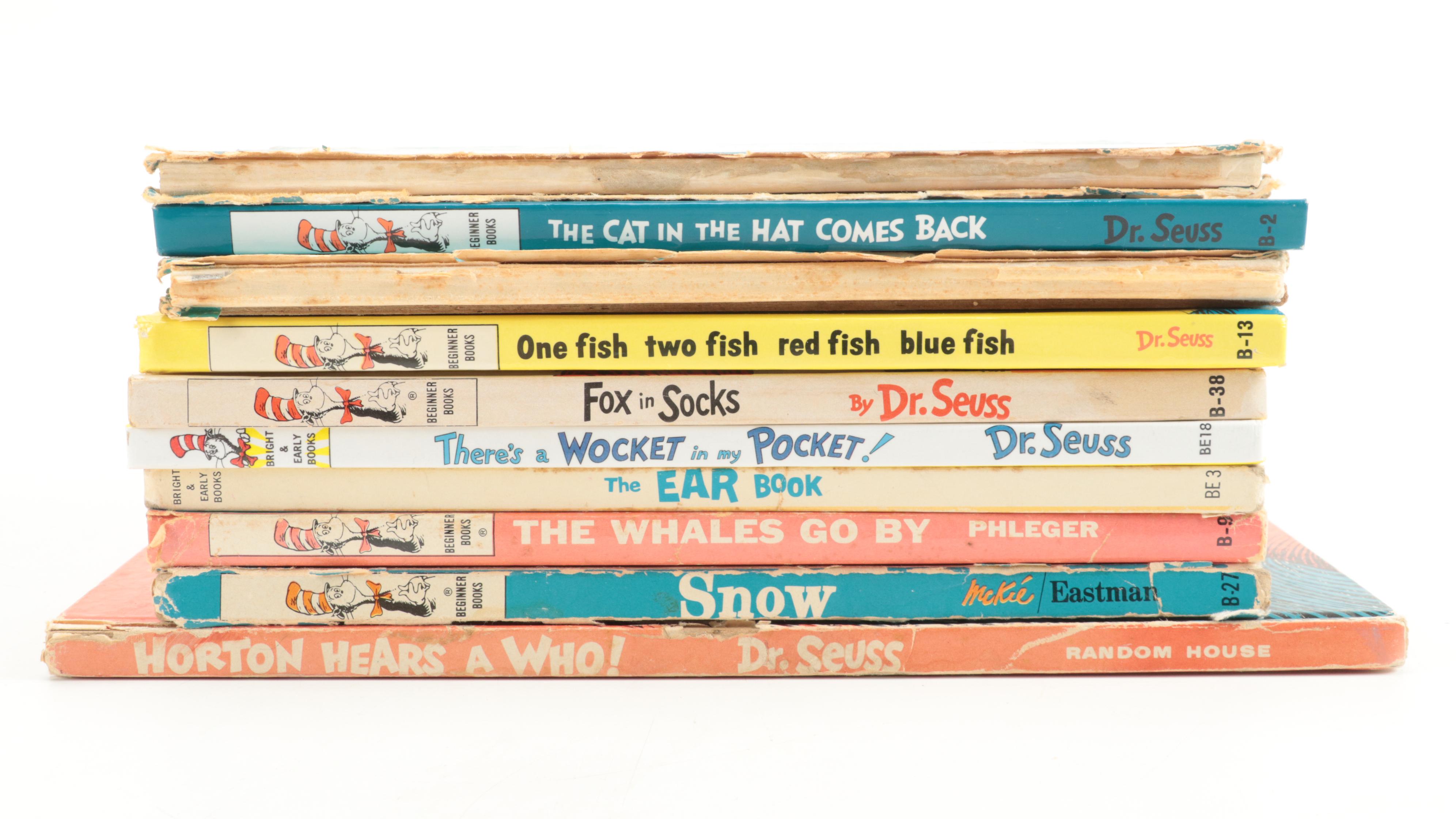 Illustrated "The Cat in the Hat" and More Children's Books, Mid to Late 20th C.