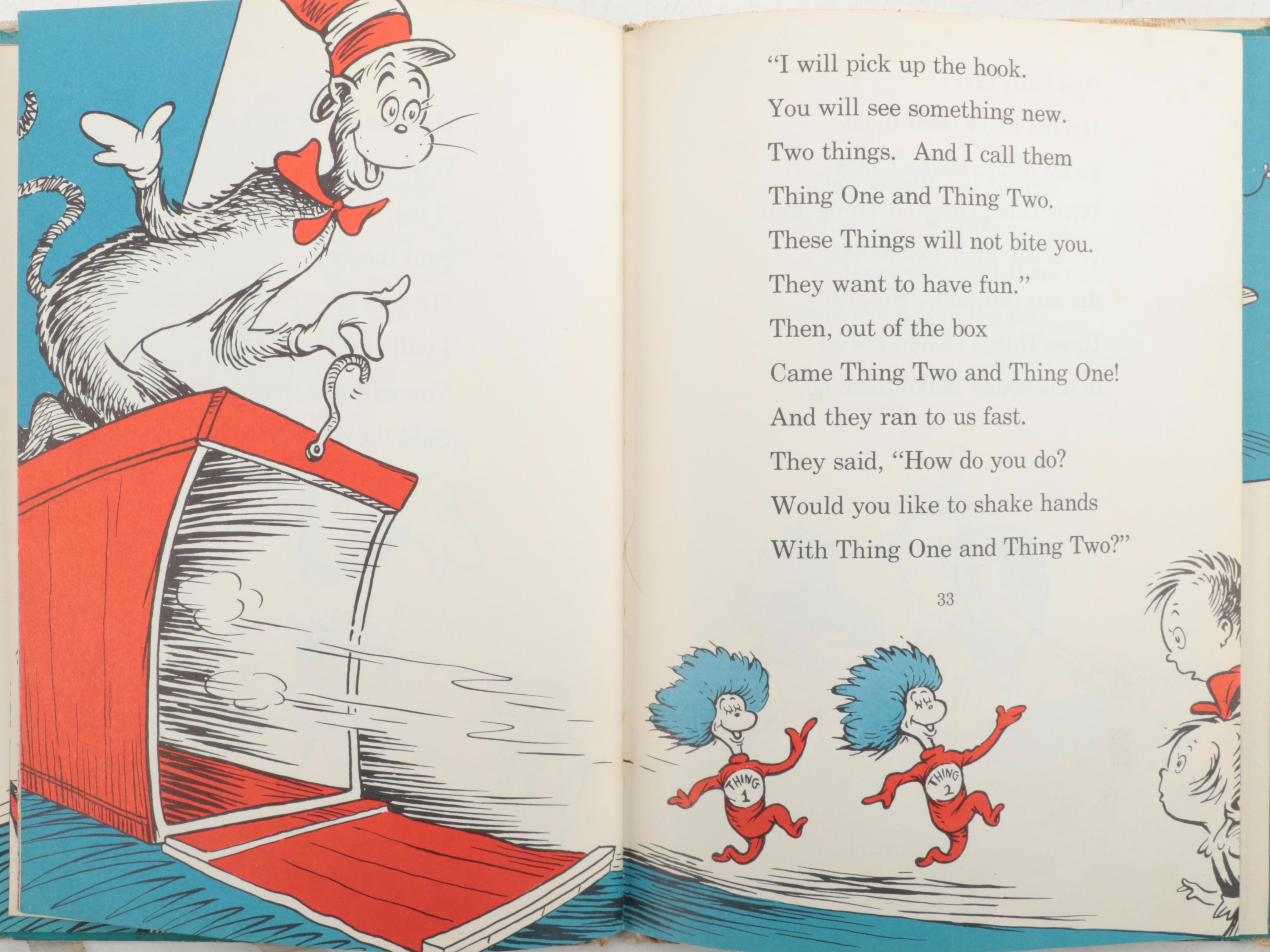 Illustrated "The Cat in the Hat" and More Children's Books, Mid to Late 20th C.