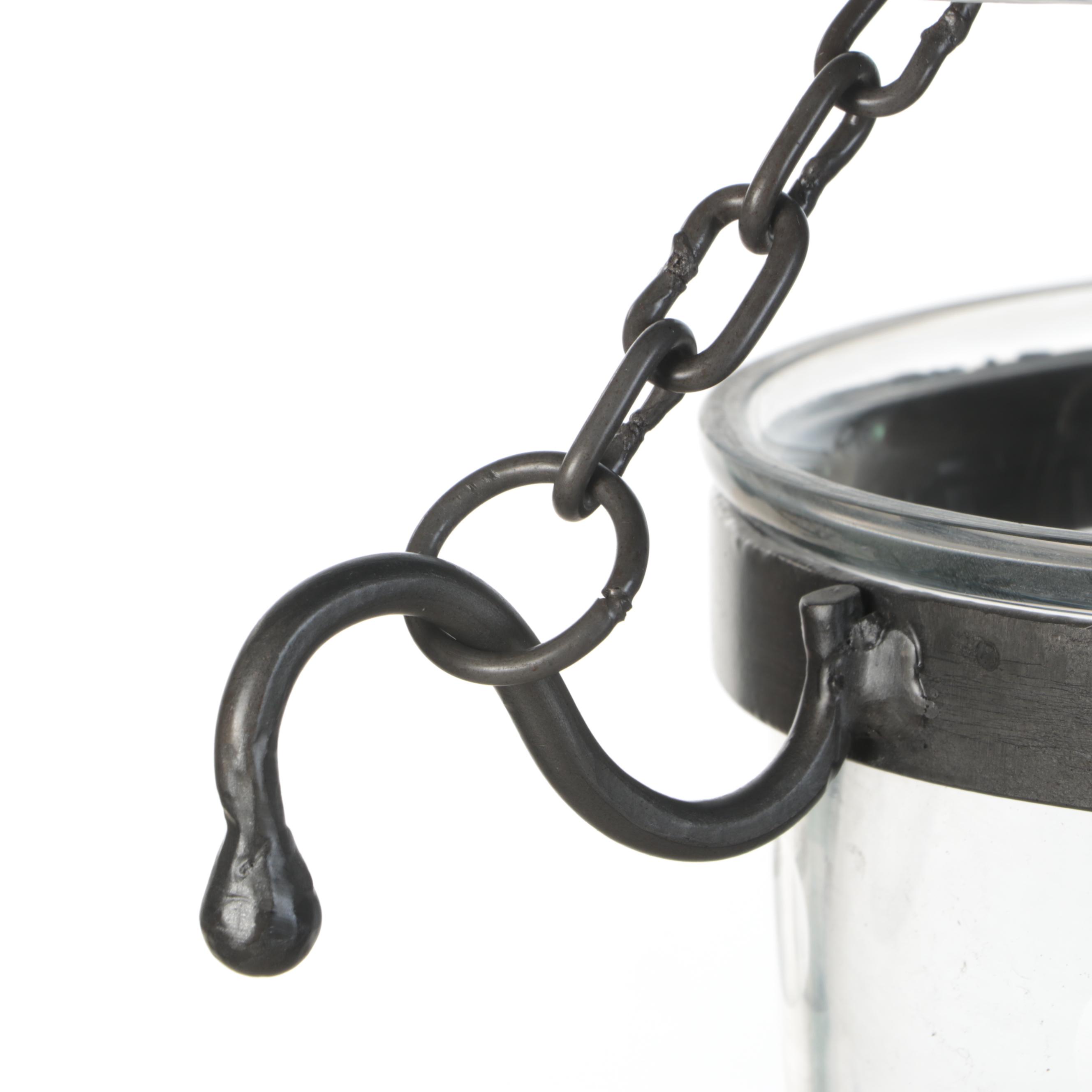 Glass Pillar Candle Pendant Light