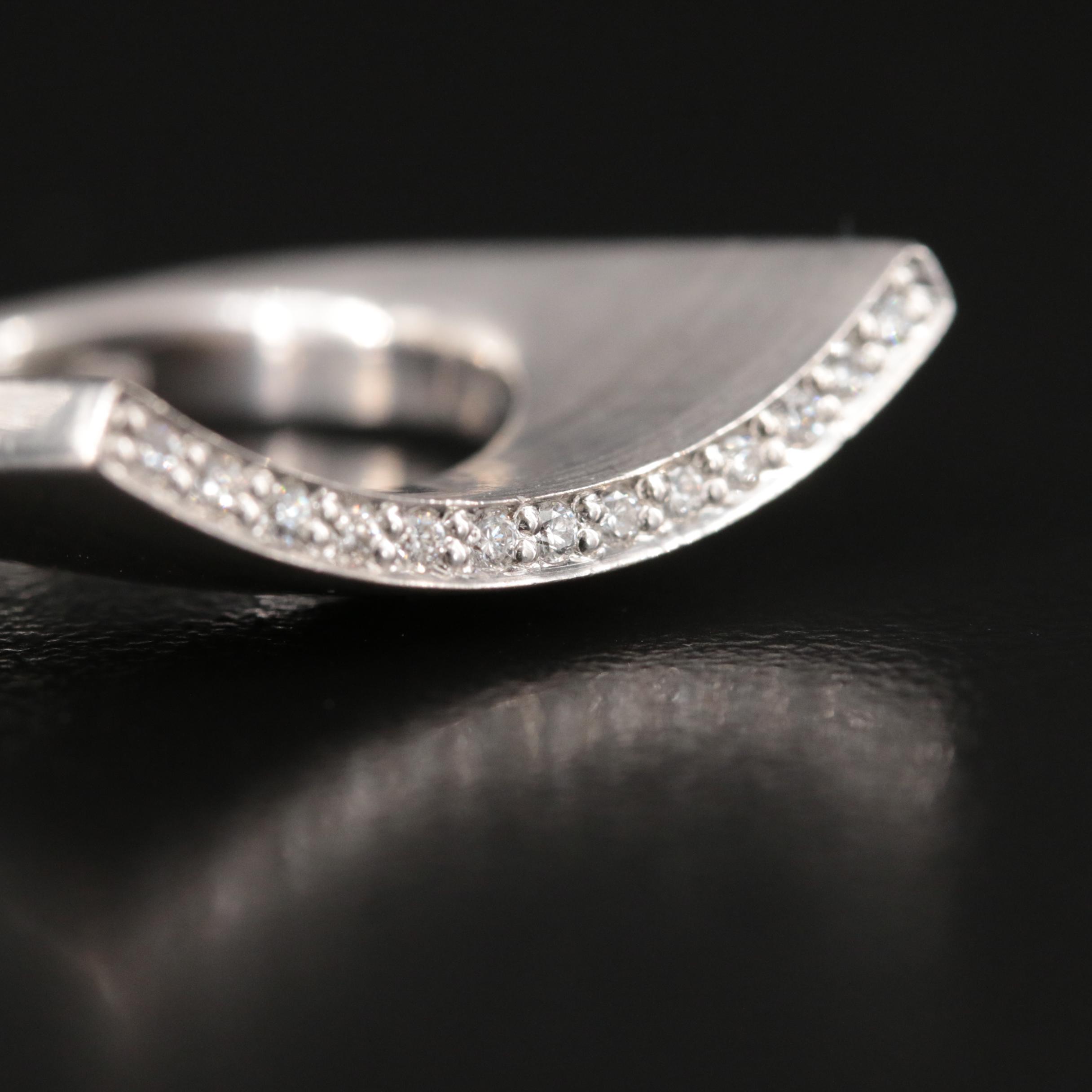 18K 0.16 CTW Diamond Contour Ring