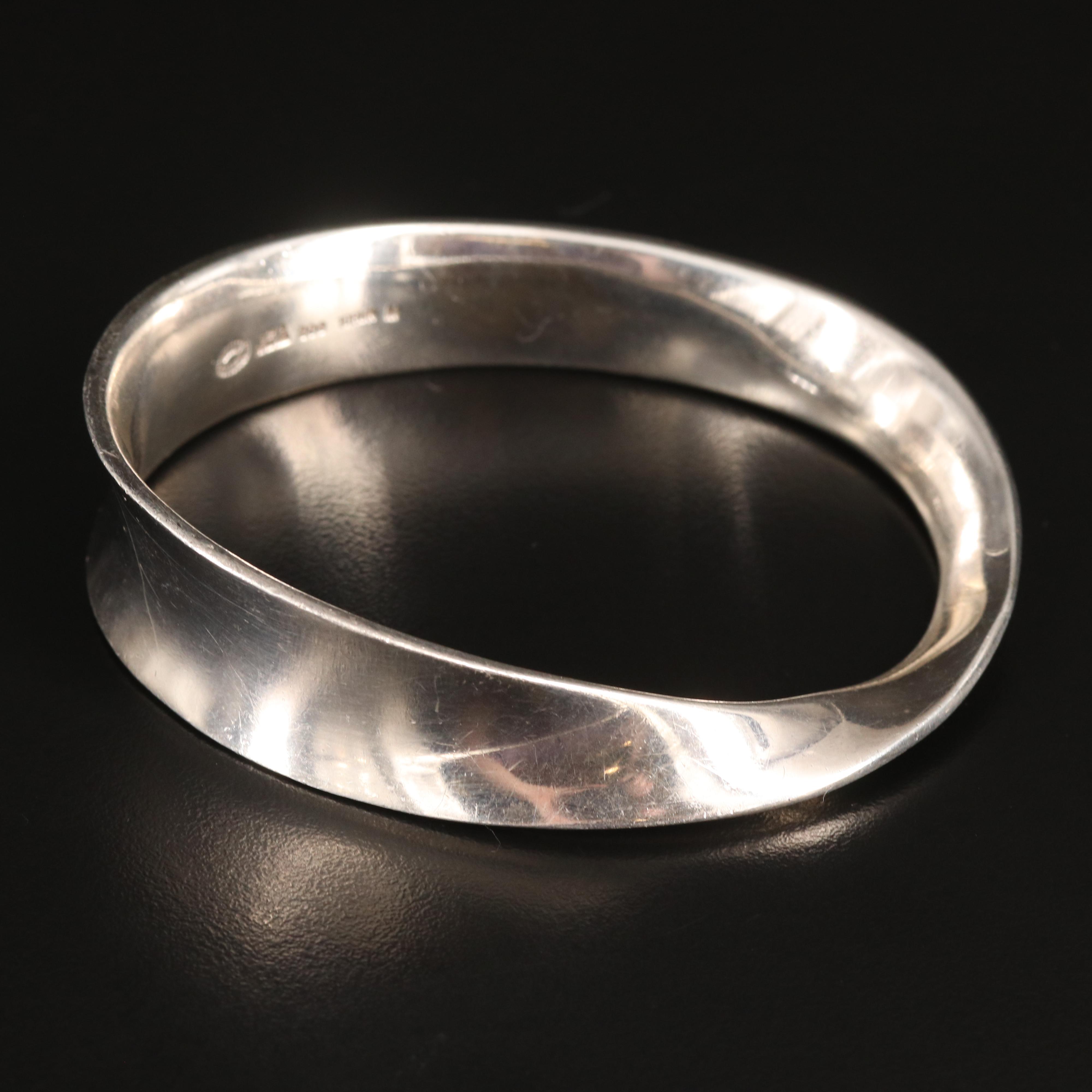 Vivianna Torun for Georg Jensen "Möbius" Sterling Bangle